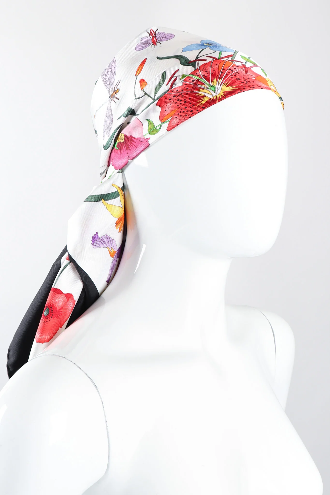 Black Flora Scarf - Image 3