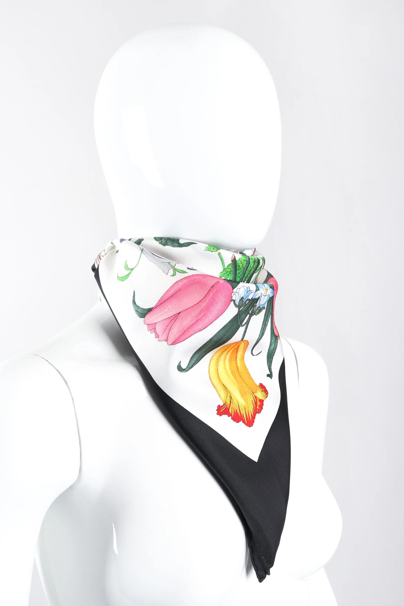 Black Flora Scarf - Image 4