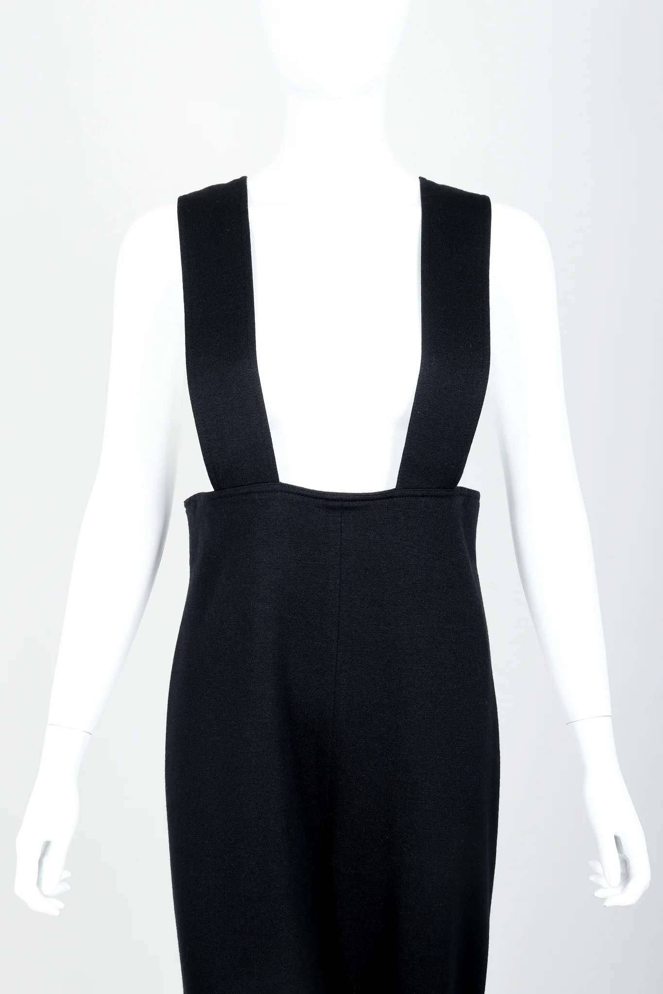 Black Knit Suspender Pant - Image 3