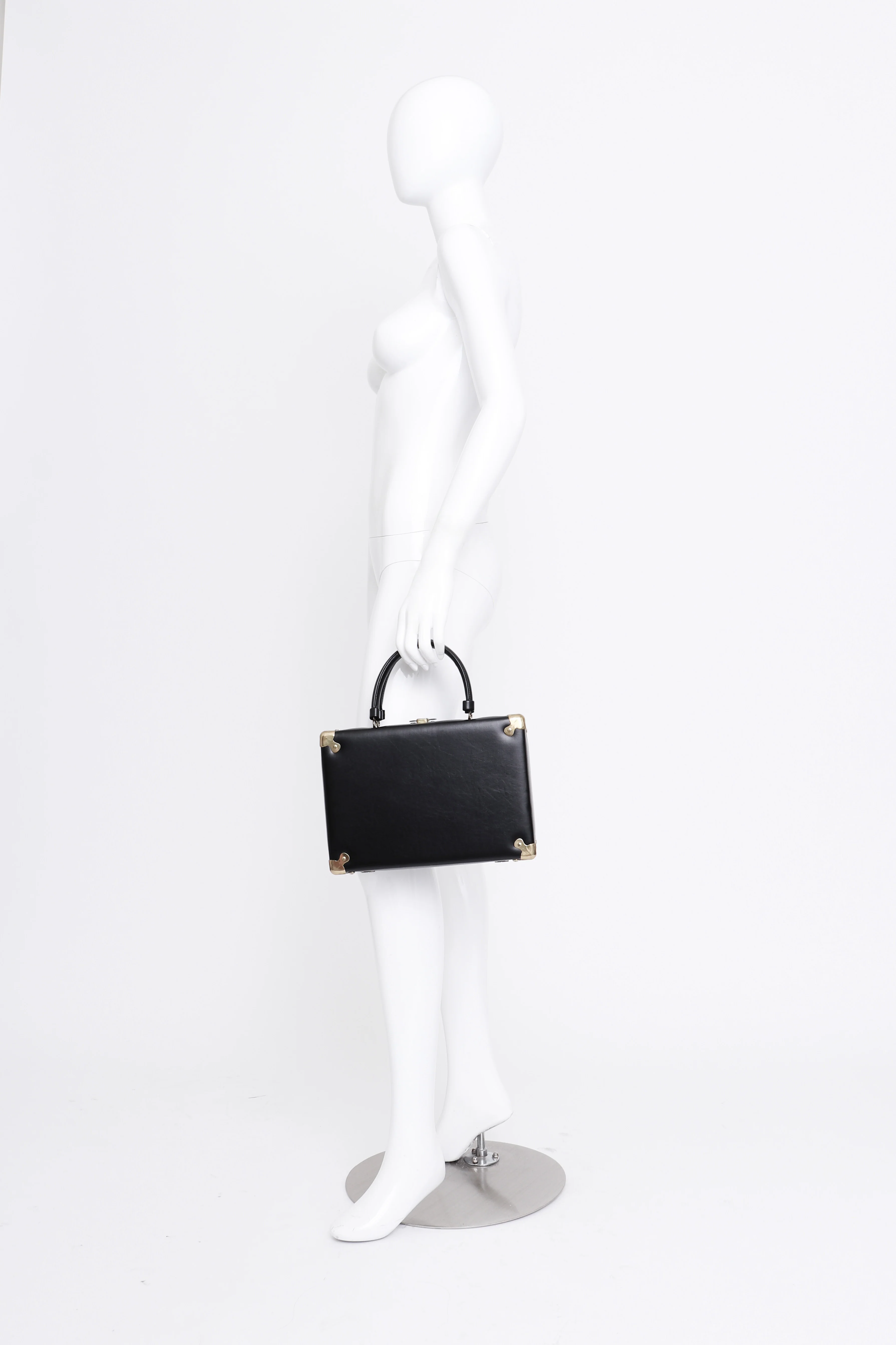 Black Leather Box Bag - Image 3