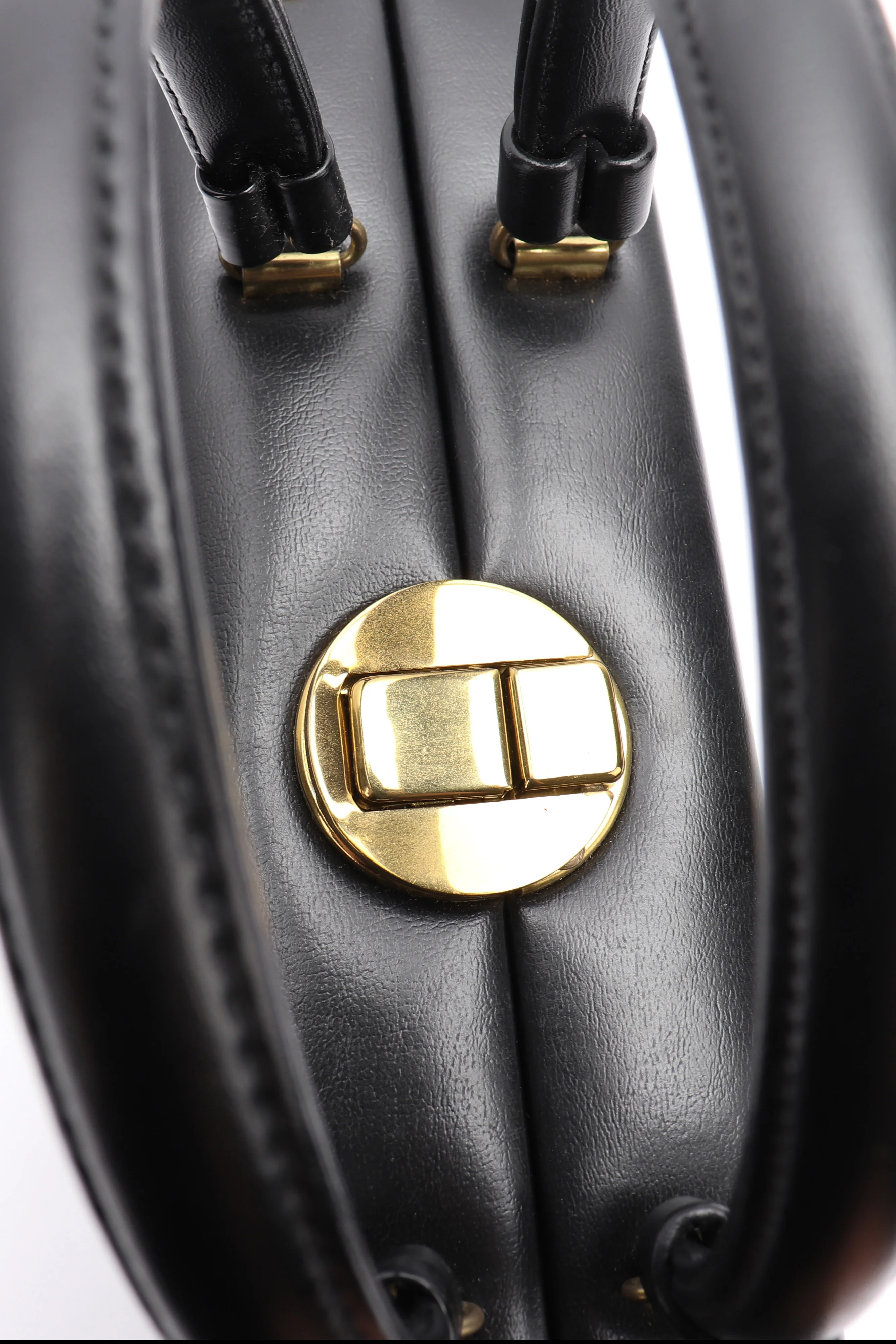 Black Leather Box Bag - Image 5