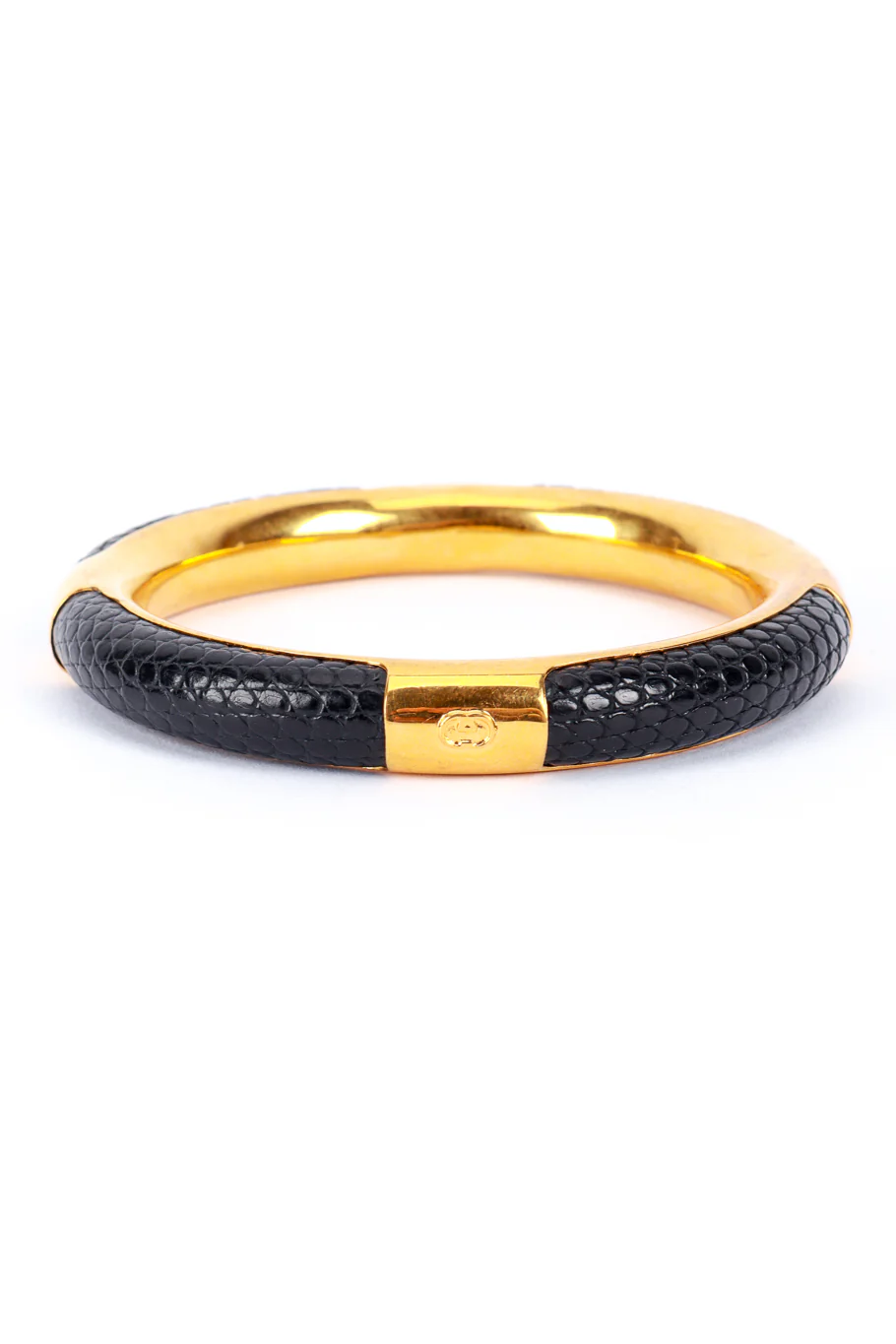 Black Lizard Skin Bangle
