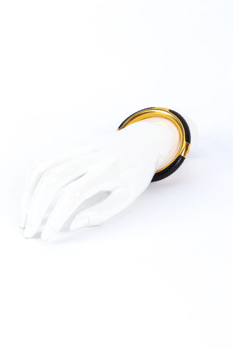 Black Lizard Skin Bangle - Image 2