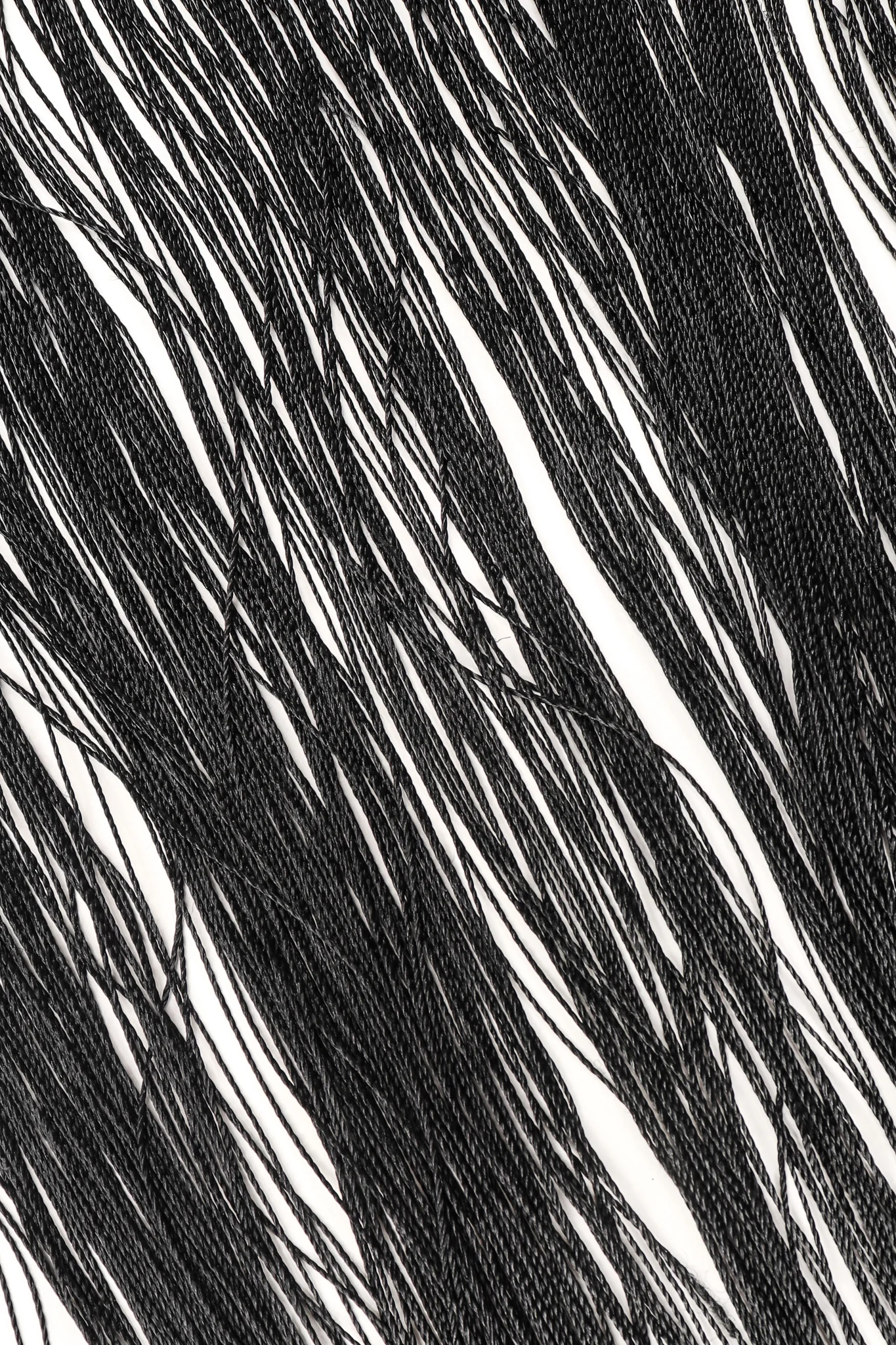 Black Roses Fringed Shawl - Image 7