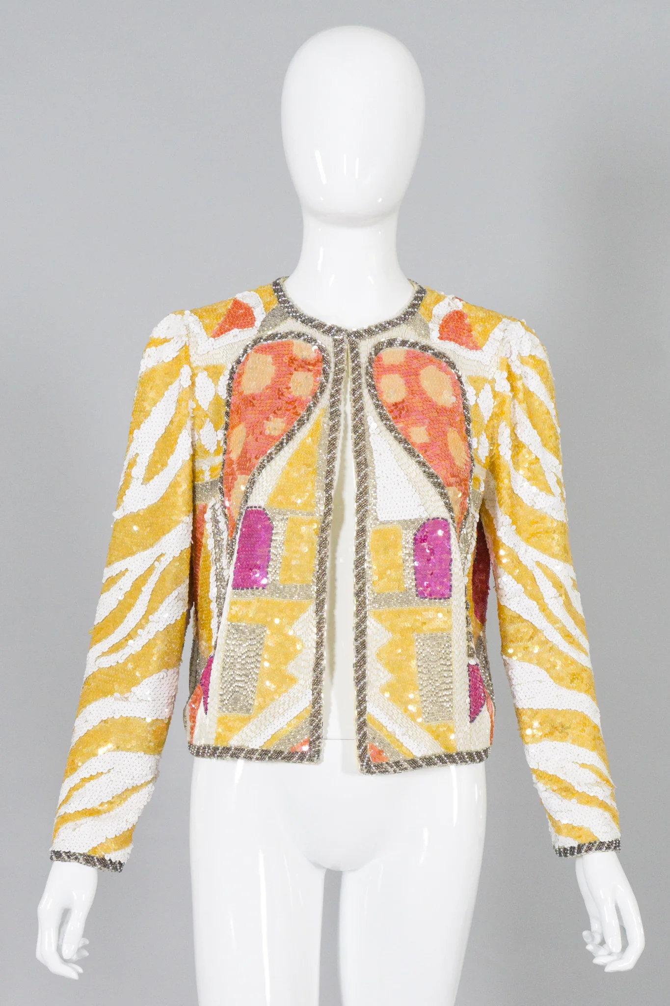 Black Tie Sequin Wing Jacket