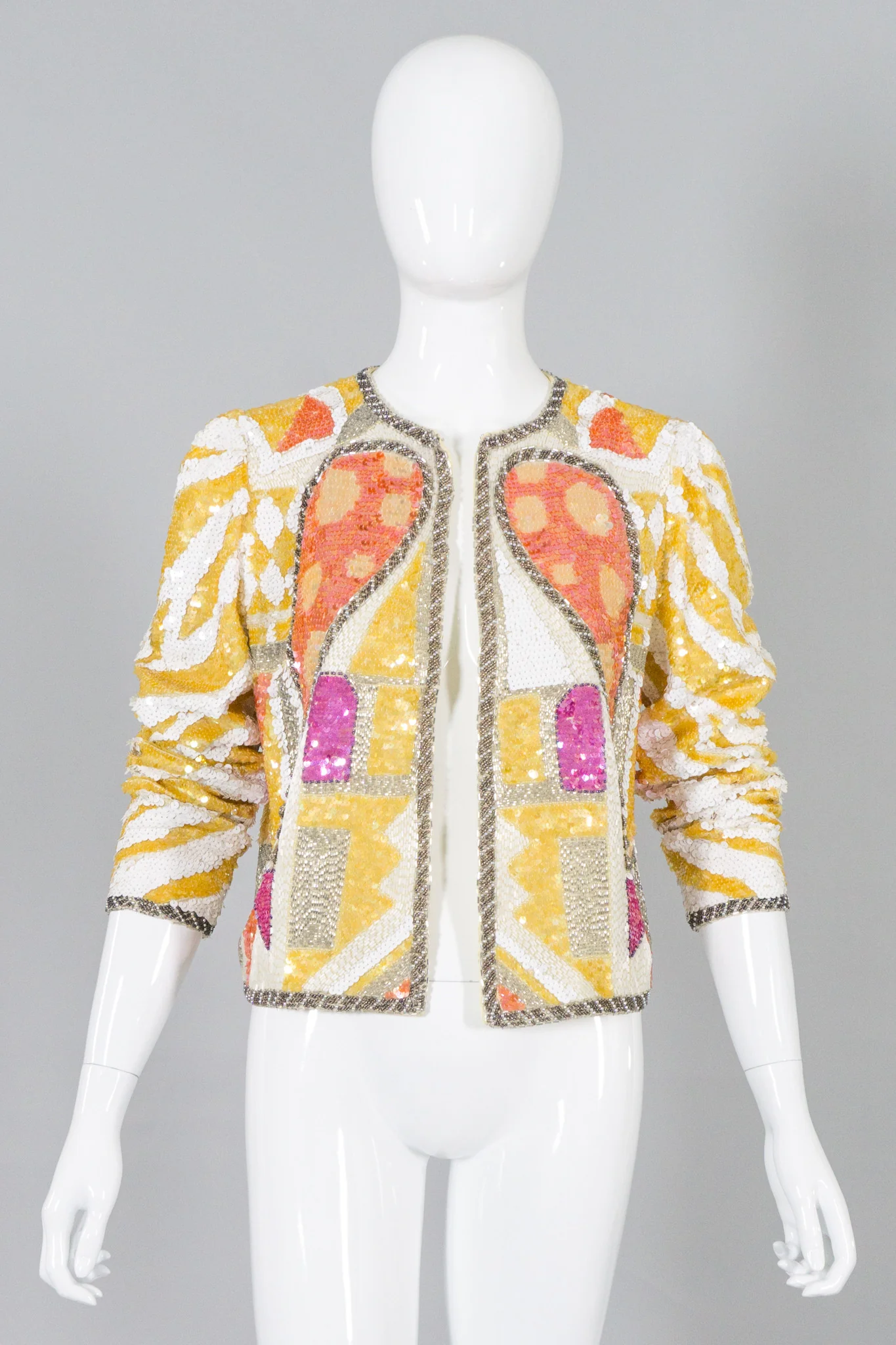 Black Tie Sequin Wing Jacket - Image 2