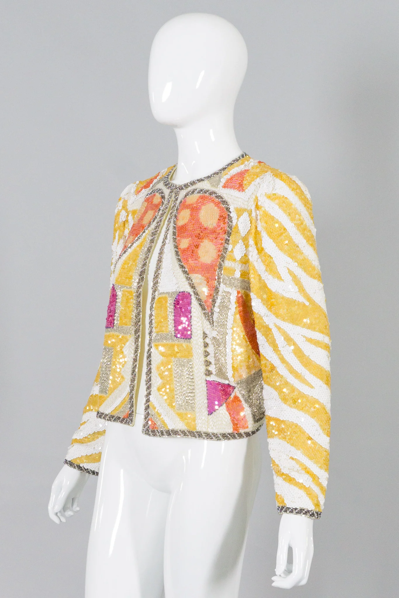 Black Tie Sequin Wing Jacket - Image 3