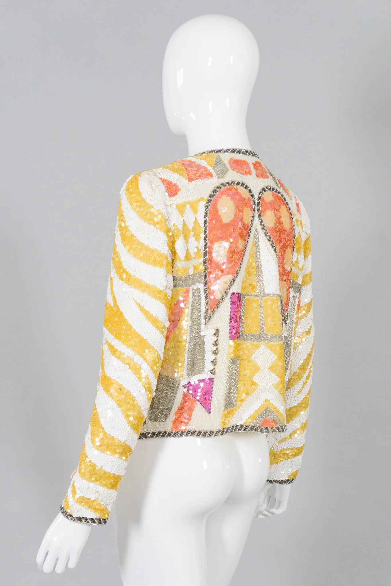 Black Tie Sequin Wing Jacket - Image 5