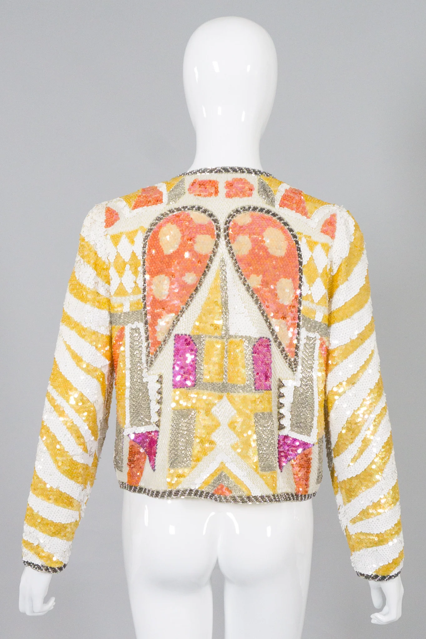 Black Tie Sequin Wing Jacket - Image 6
