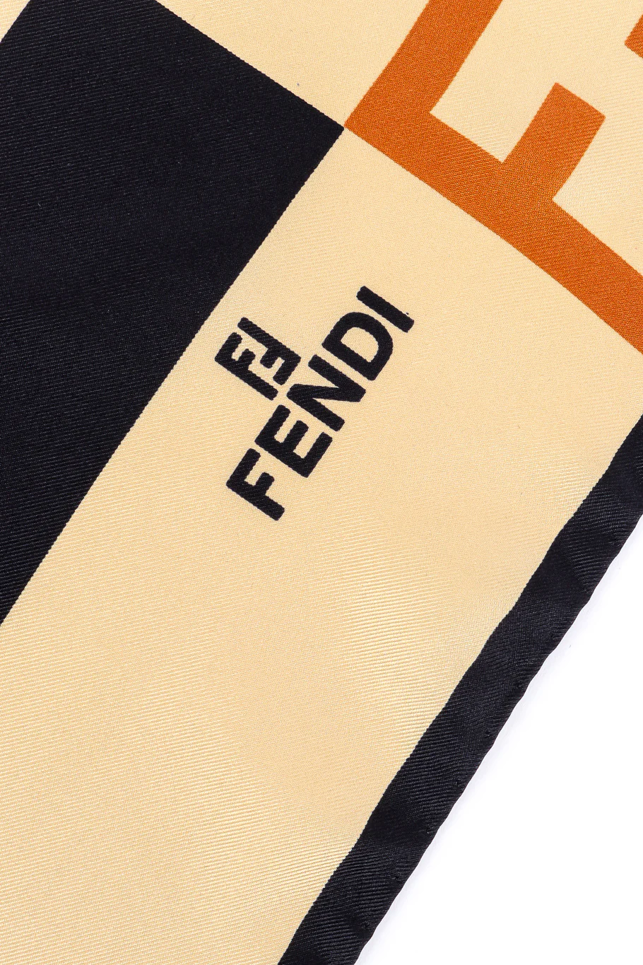 Block Print F Logo Scarf - Image 4
