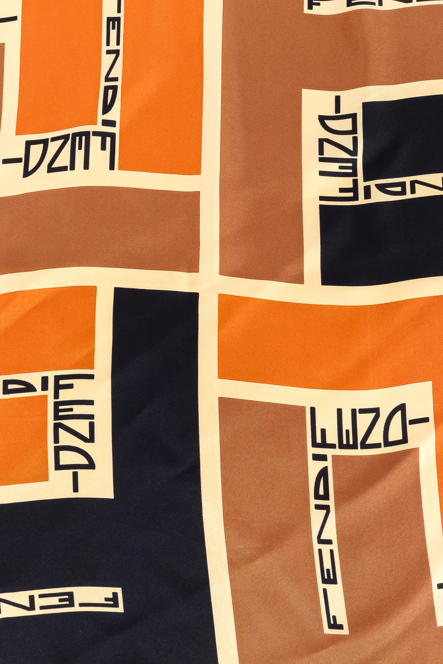 Block Print F Logo Scarf - Image 5