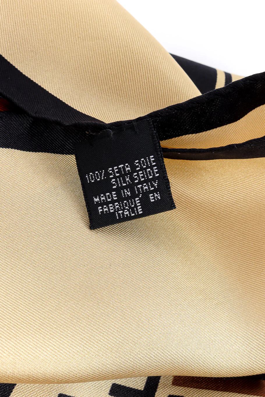 Block Print F Logo Scarf - Image 6