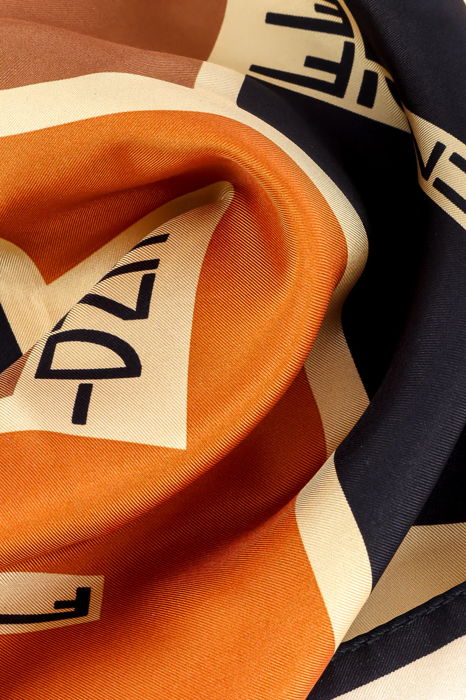 Block Print F Logo Scarf - Image 7