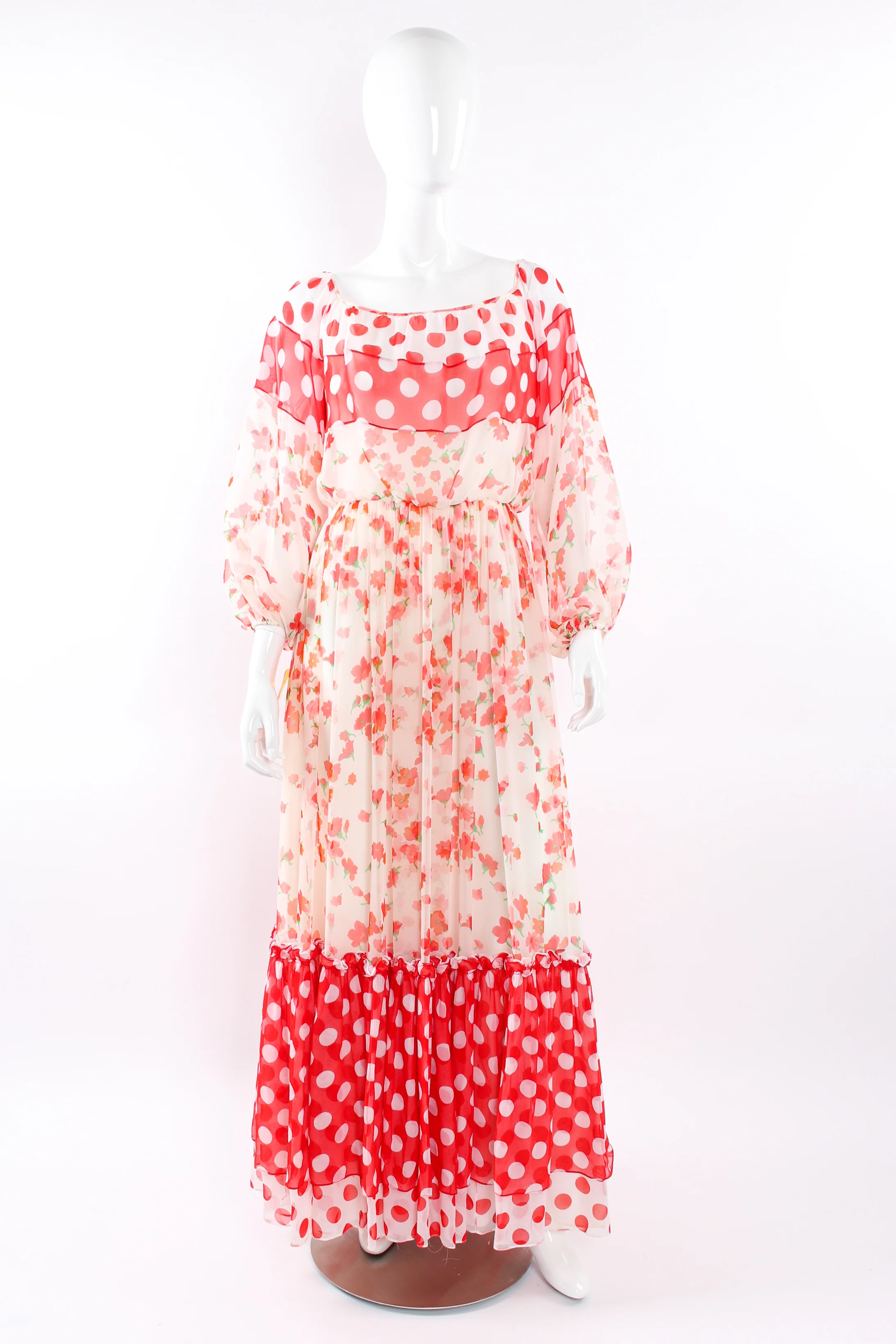 Blooming Polka Dot Dress - Image 3