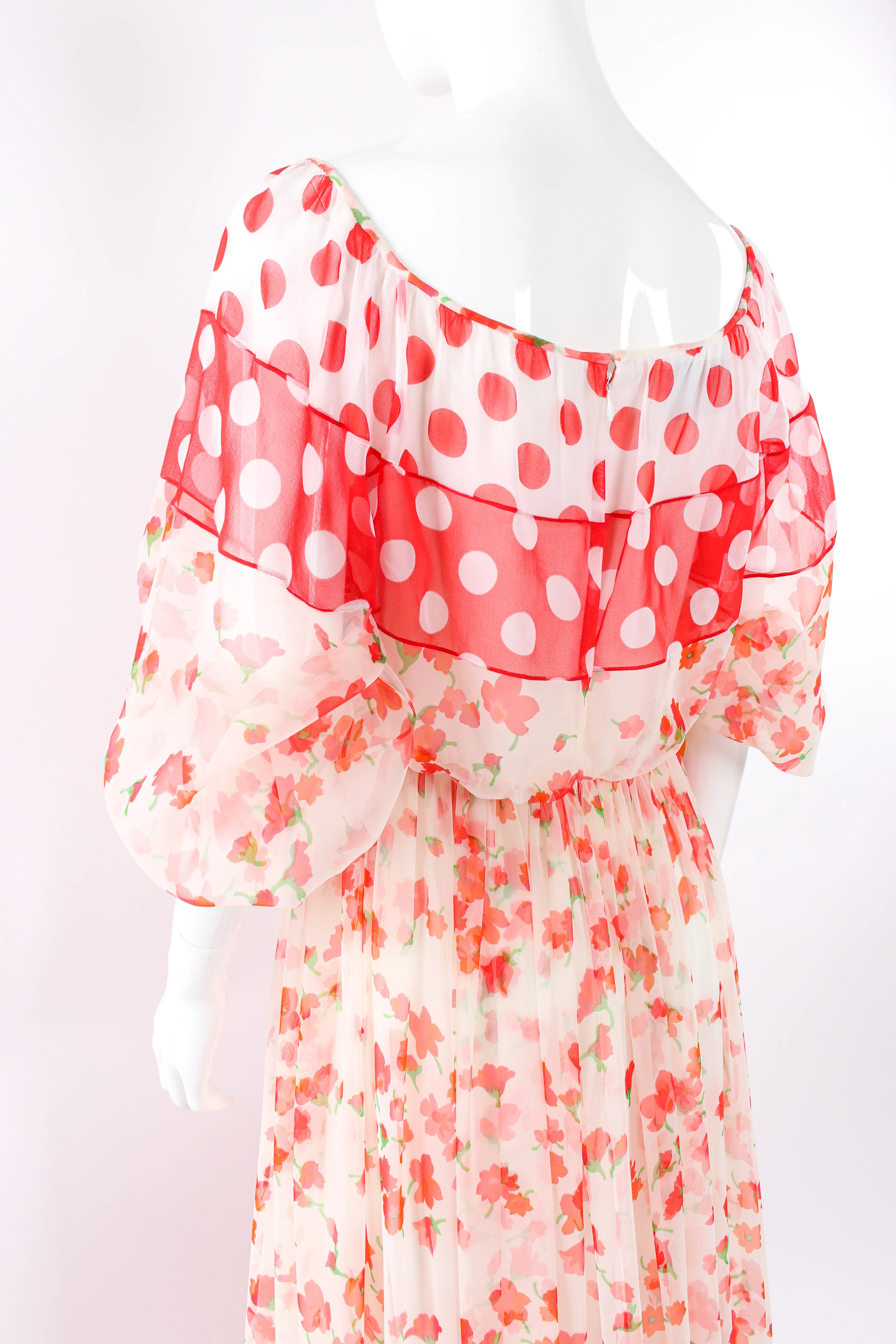 Blooming Polka Dot Dress - Image 9