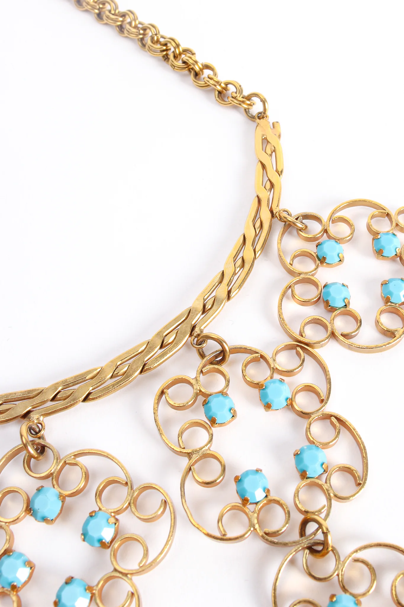 Blossom Scroll Bib Necklace - Image 4