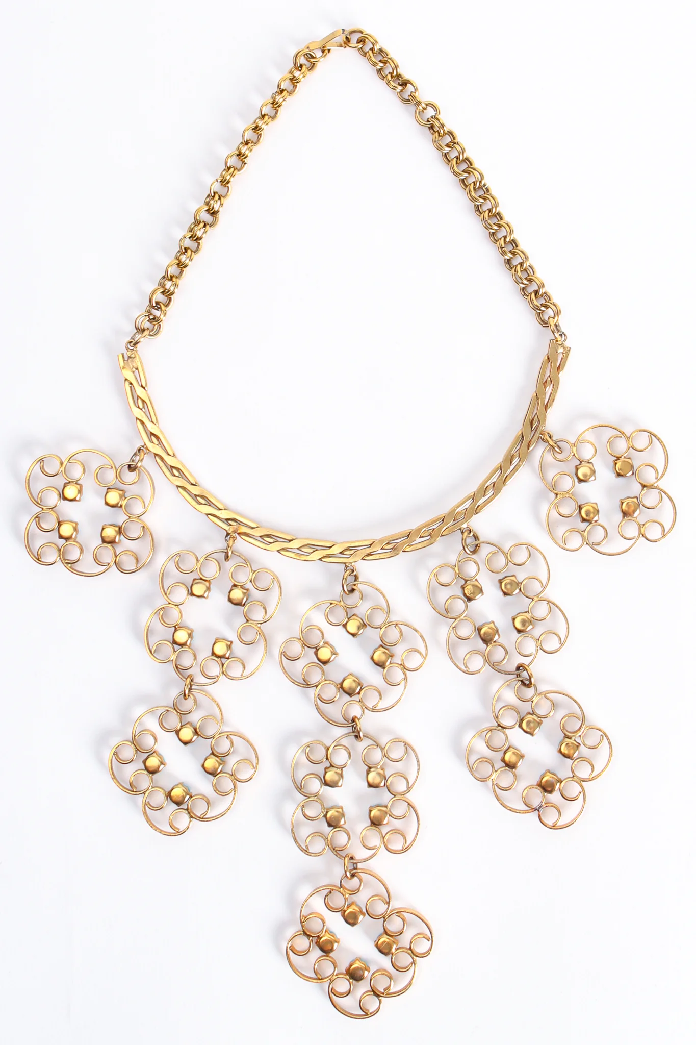 Blossom Scroll Bib Necklace - Image 6