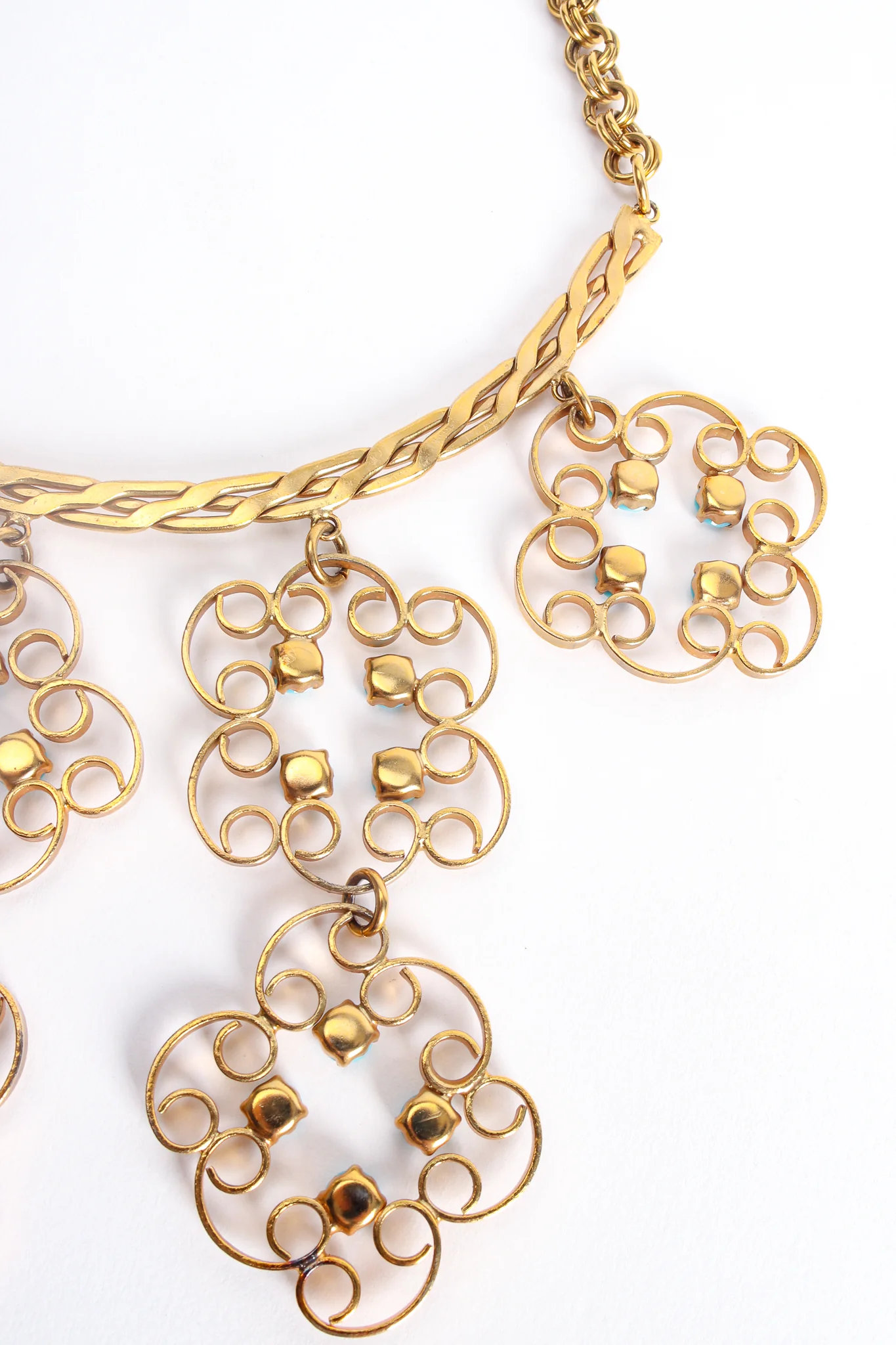 Blossom Scroll Bib Necklace - Image 8