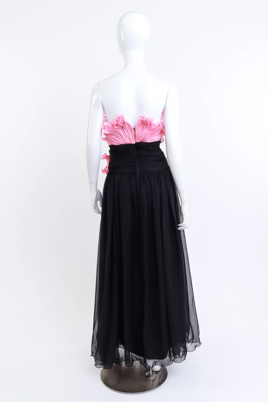 Blossoming Ruched Evening Gown - Image 4