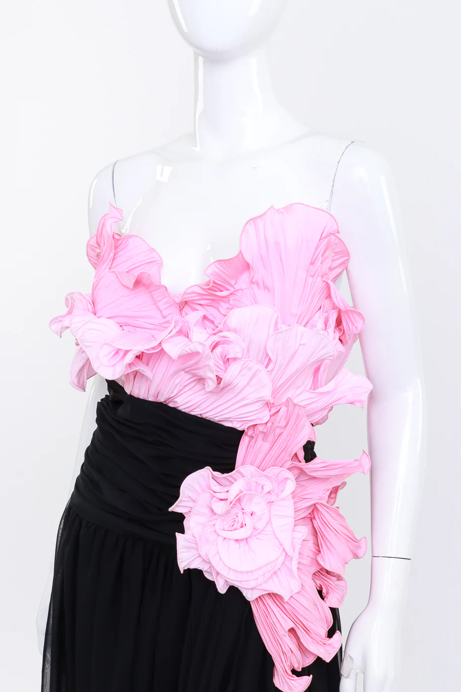 Blossoming Ruched Evening Gown - Image 6