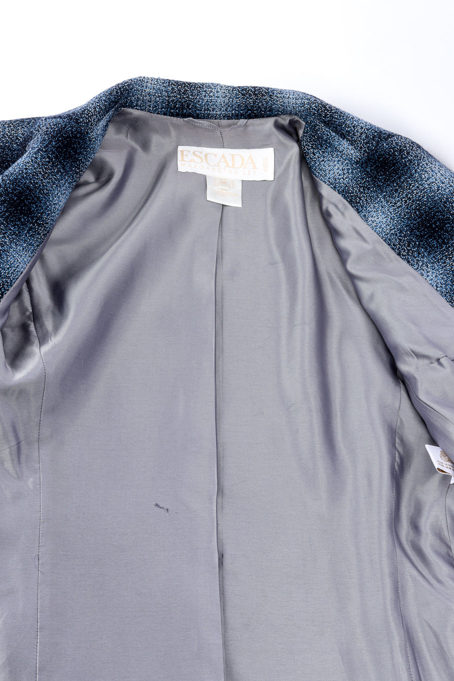 Blue Check Longline Jacket - Image 9