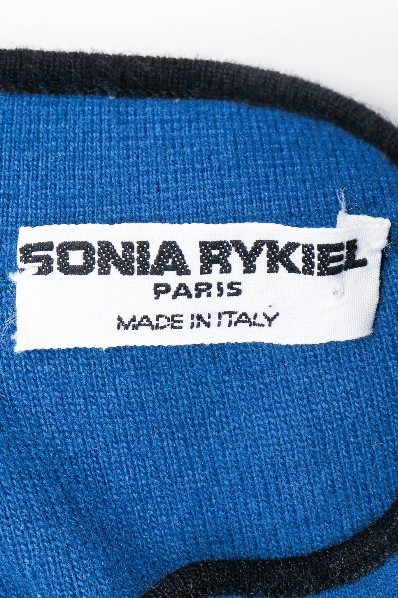 Blue Knit High Neck Sweater - Image 8