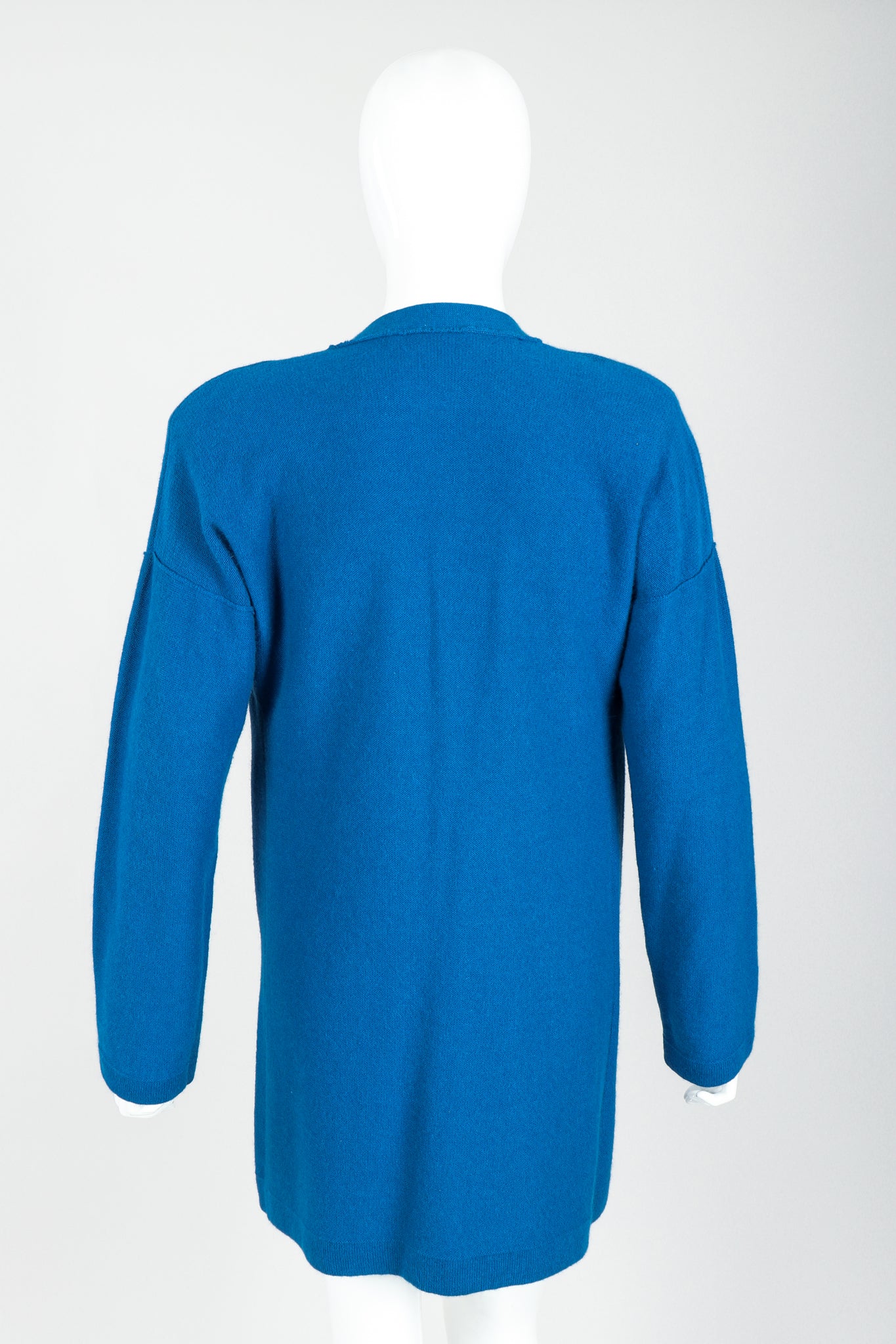 Blue Knit Longline Cardigan & Pant Set - Image 10