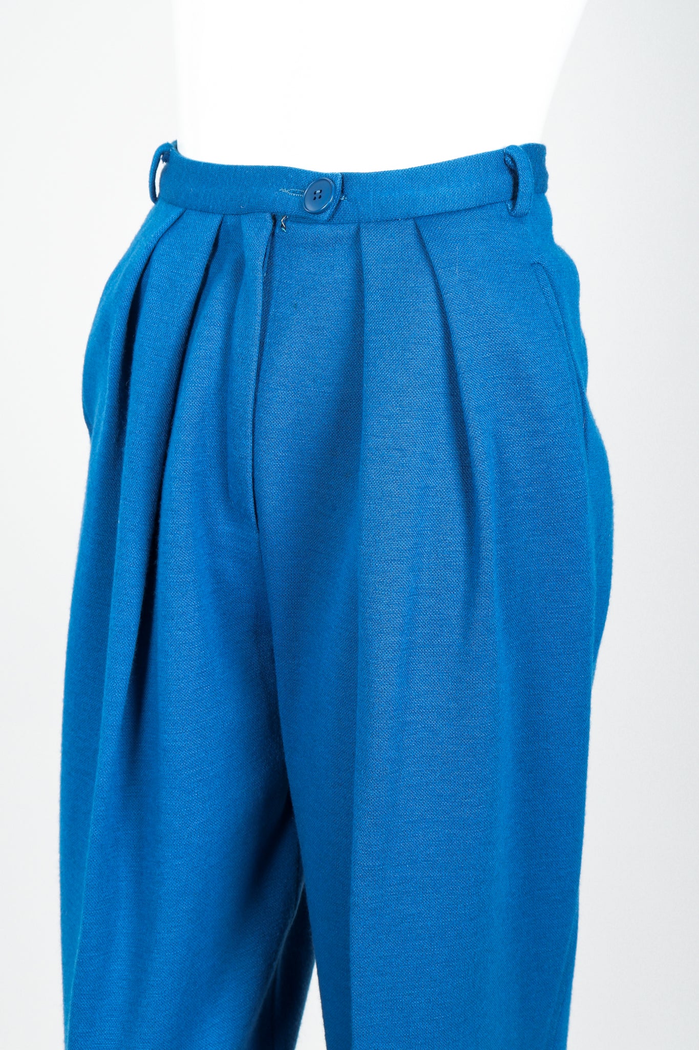 Blue Knit Longline Cardigan & Pant Set - Image 11