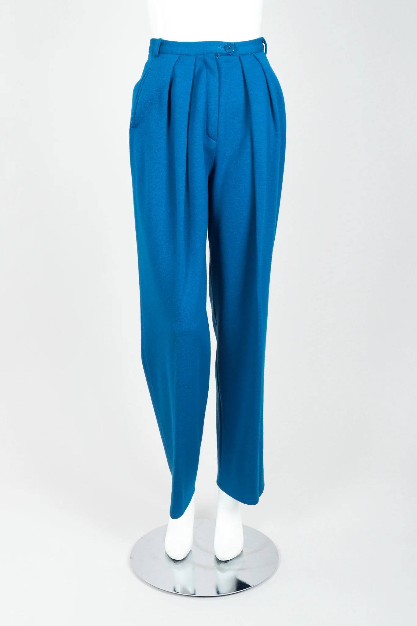 Blue Knit Longline Cardigan & Pant Set - Image 12