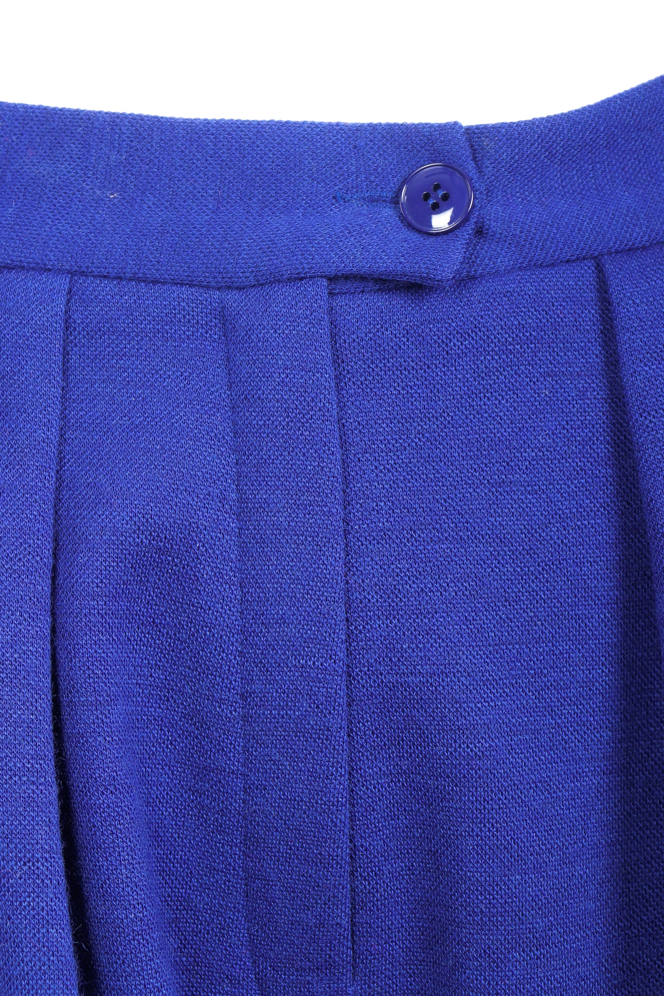 Blue Knit Pleated Pant - Image 6