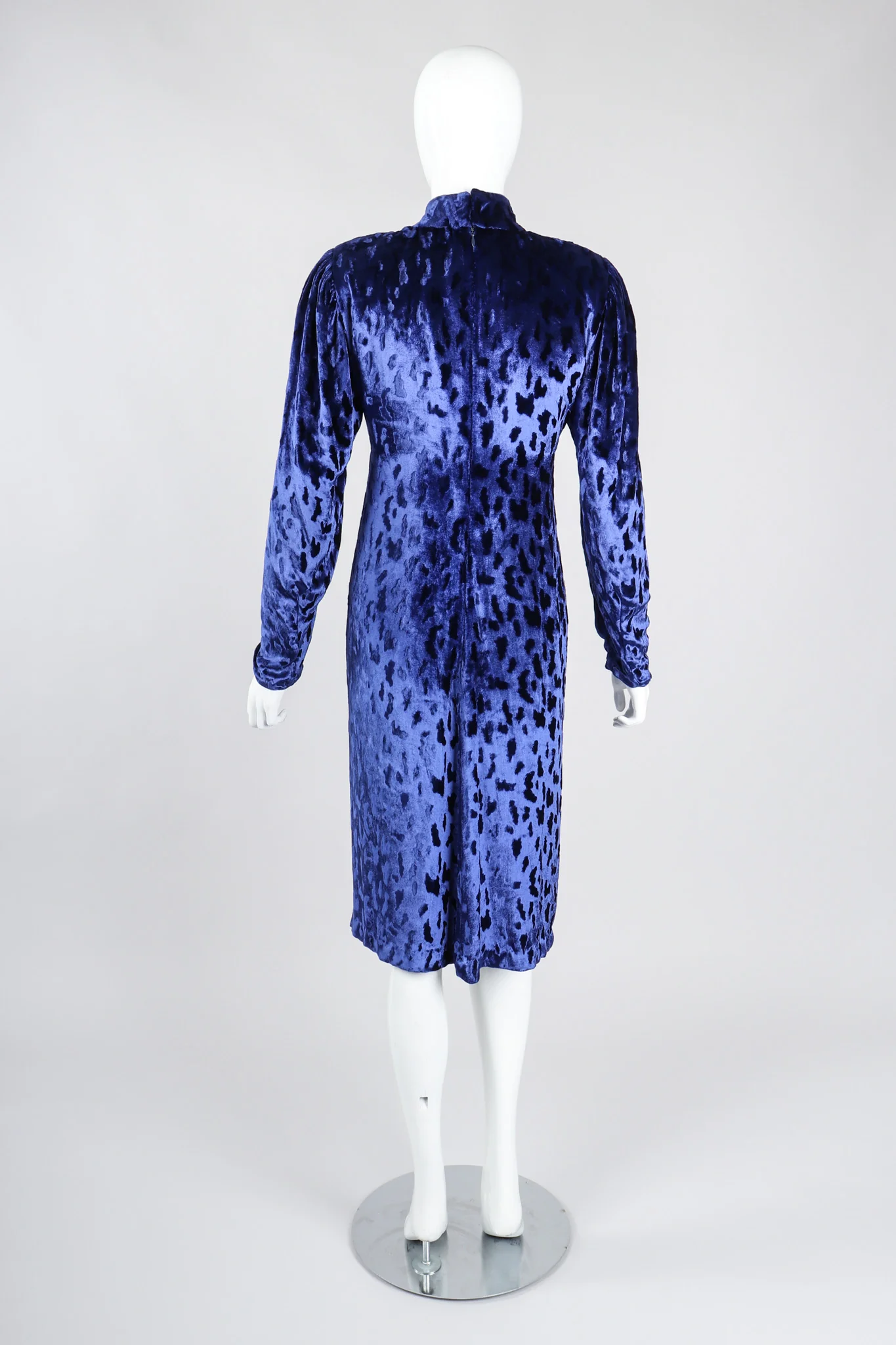 Blue Velvet Cheetah Dress - Image 6