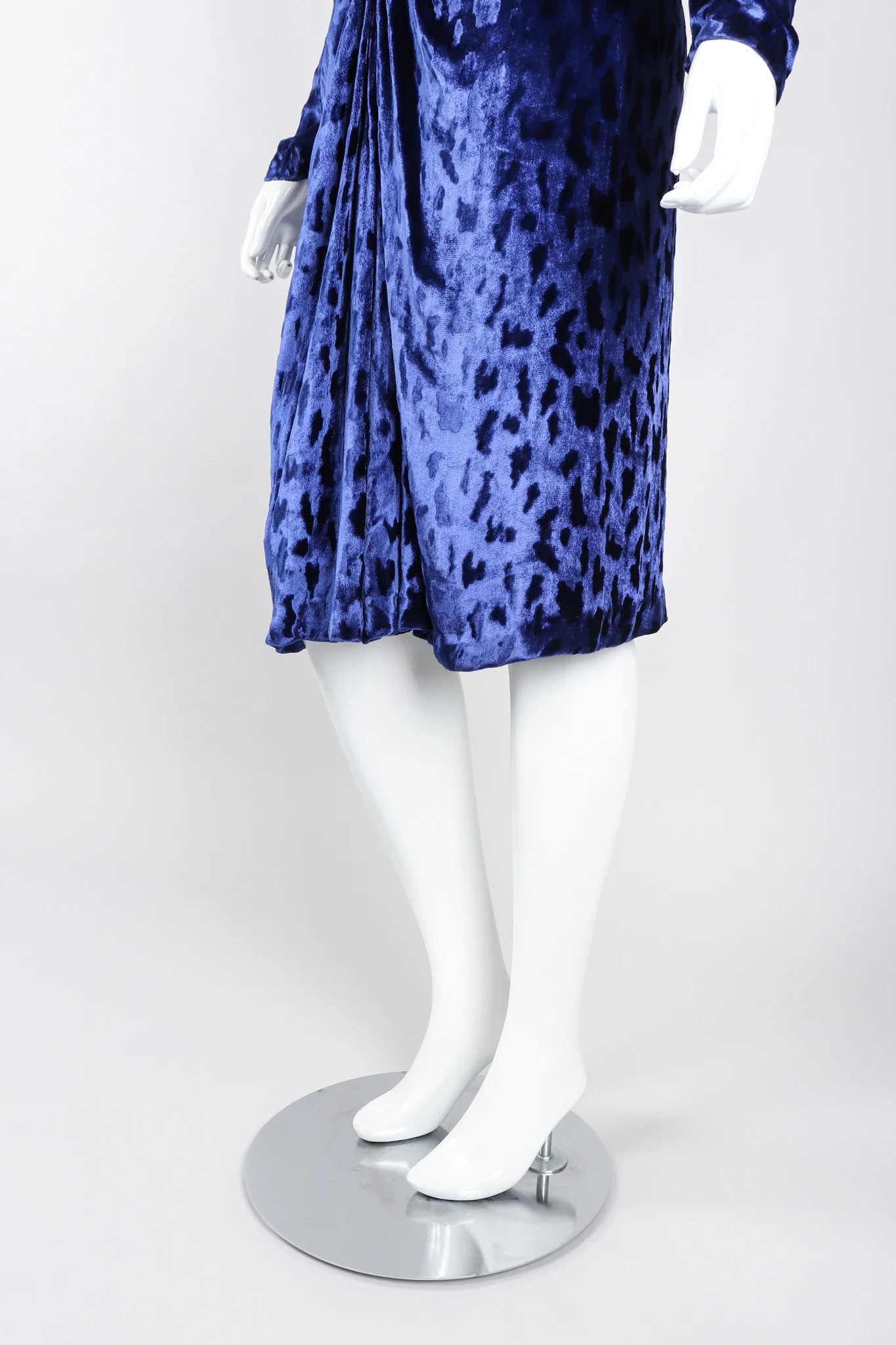 Blue Velvet Cheetah Dress - Image 9