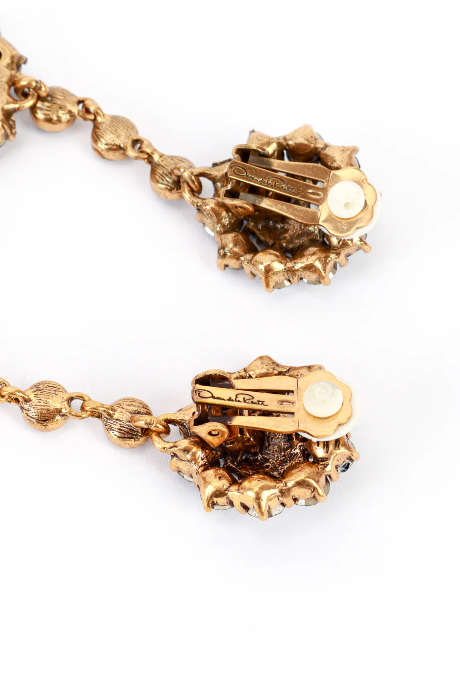 Blues Crystal Floral Starburst Drop Earrings - Image 5