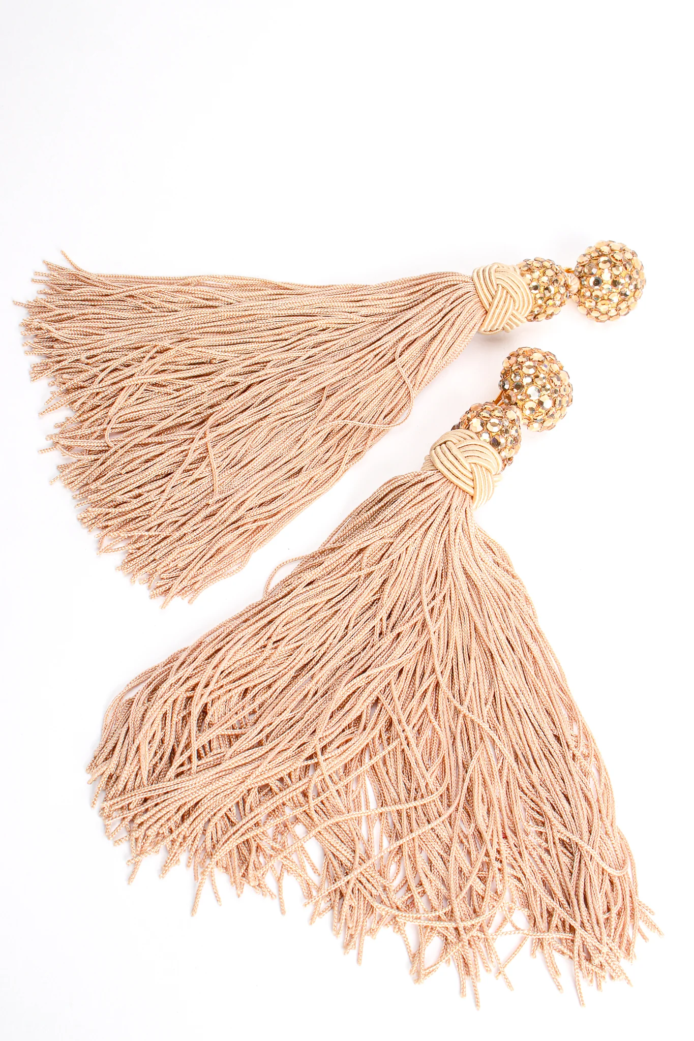 Blush Long Tassel Earrings - Image 5