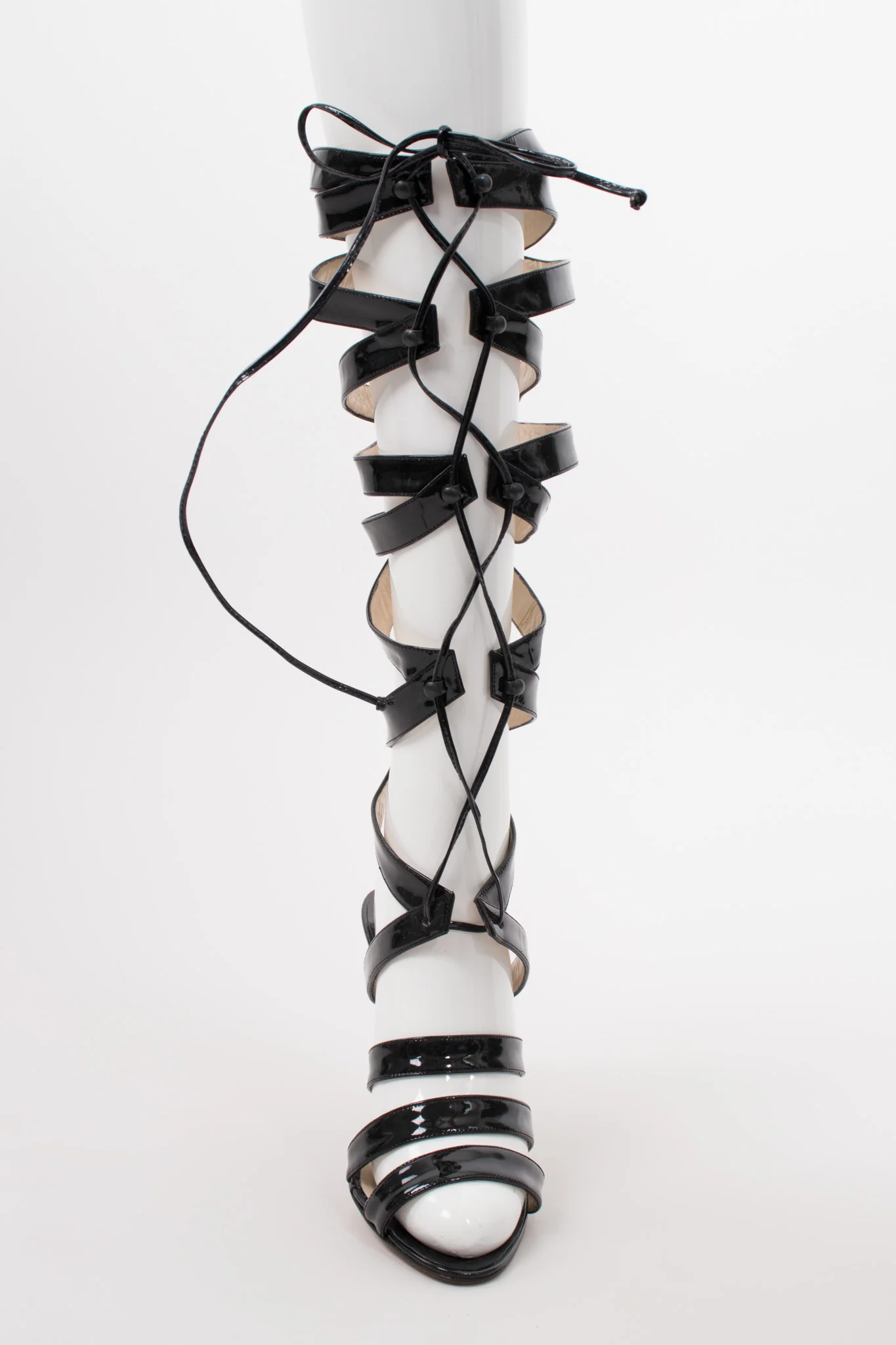 Bondage Gladiator Cage Heels - Image 3