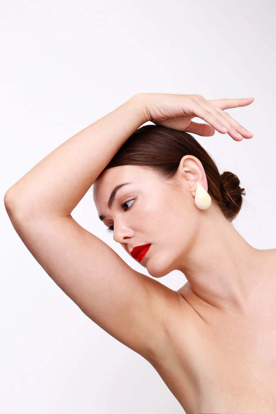 Bone Teardrop Earrings - Image 2