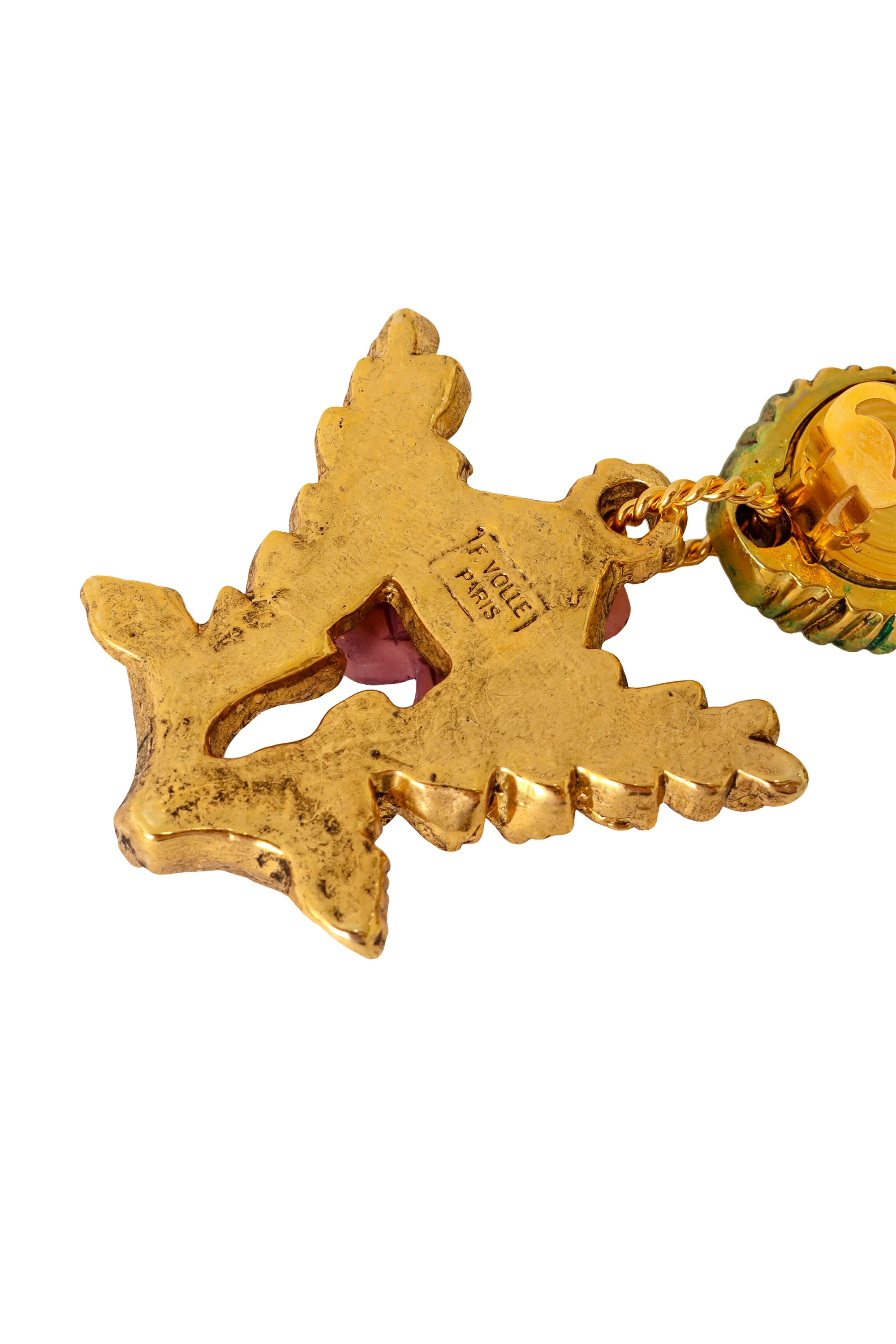 Botanical Enamel Drop Earrings - Image 6