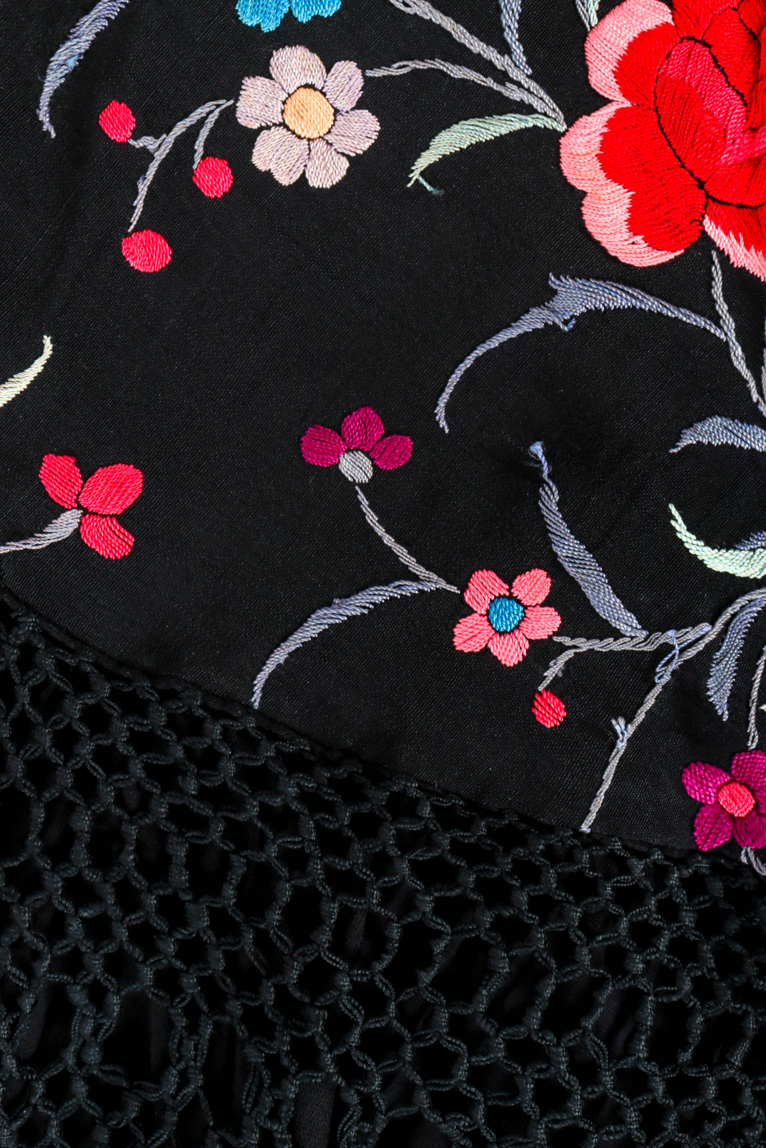 Botanical Floral Fringe Dress - Image 6