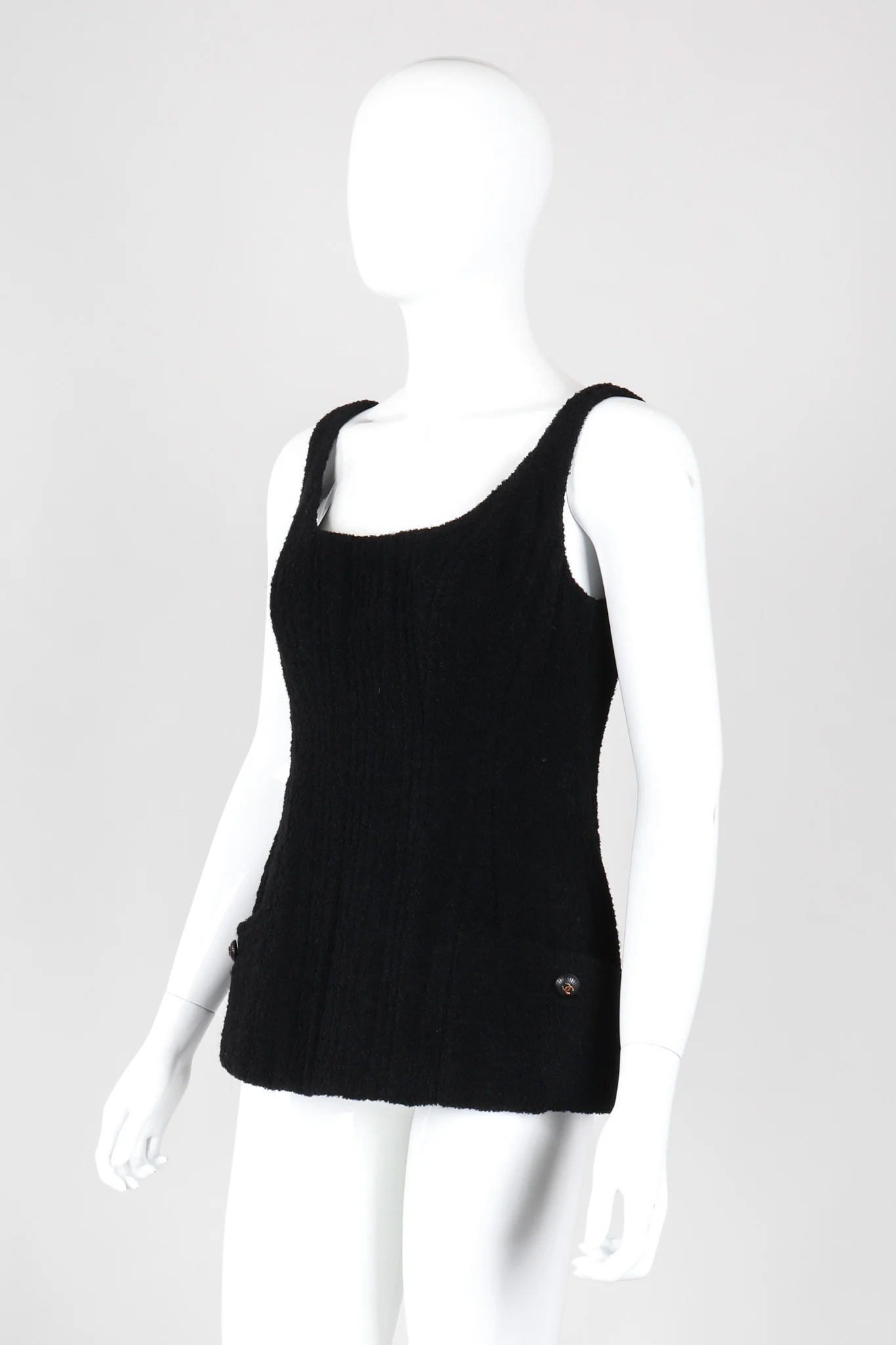 Bouclé Boned Corset Tank - Image 3