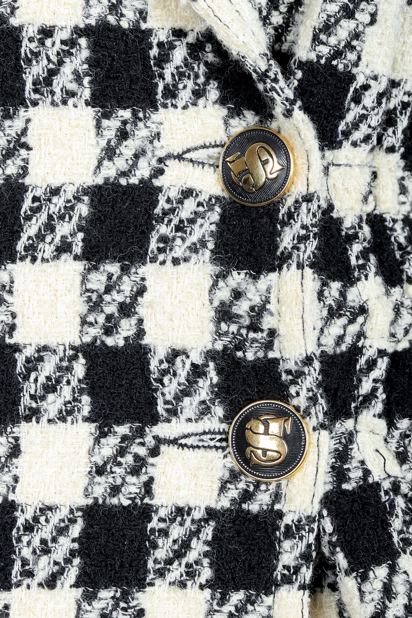 Bouclé Checked Jacket & Skirt Set - Image 10