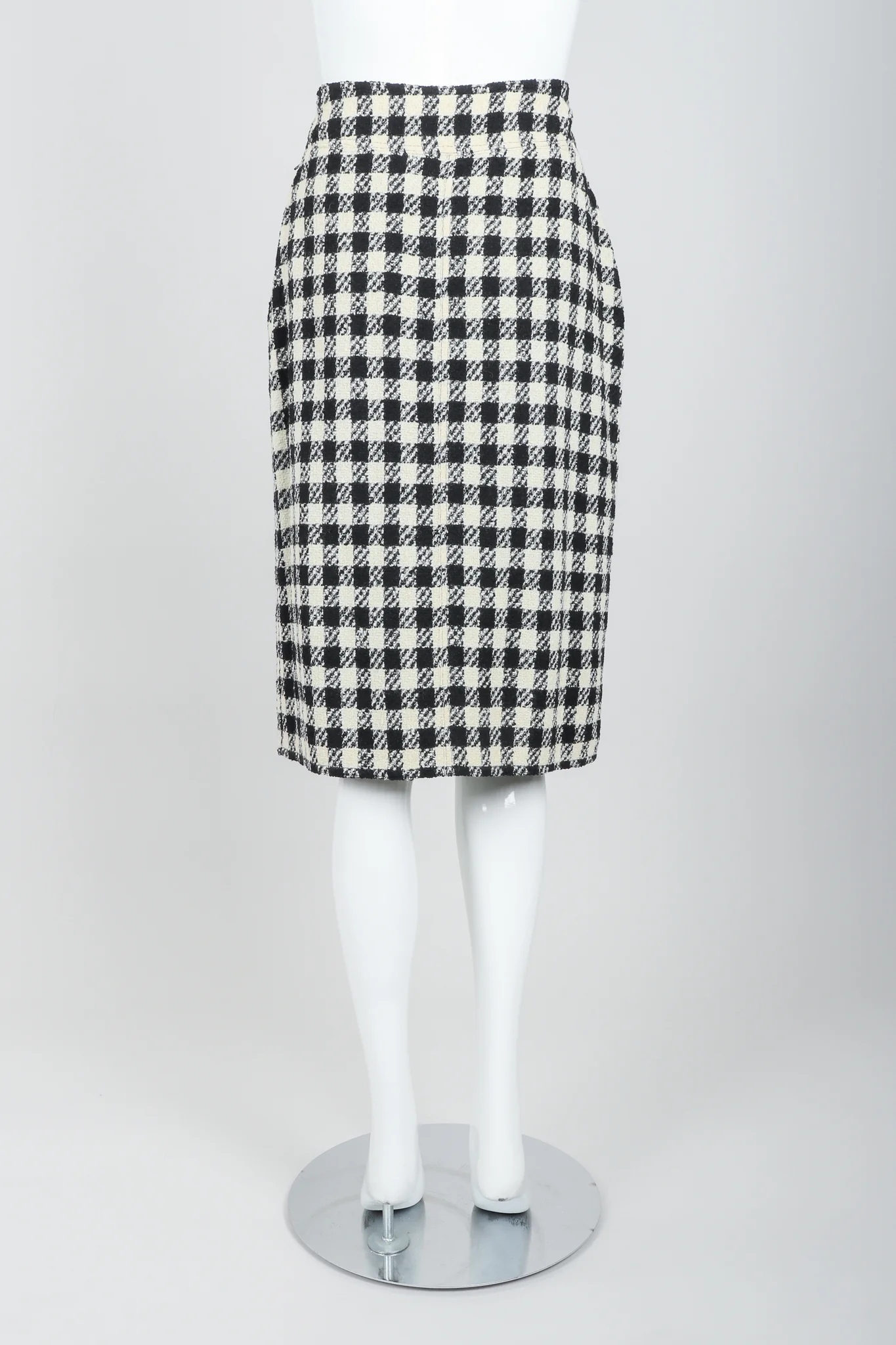 Bouclé Checked Jacket & Skirt Set - Image 12