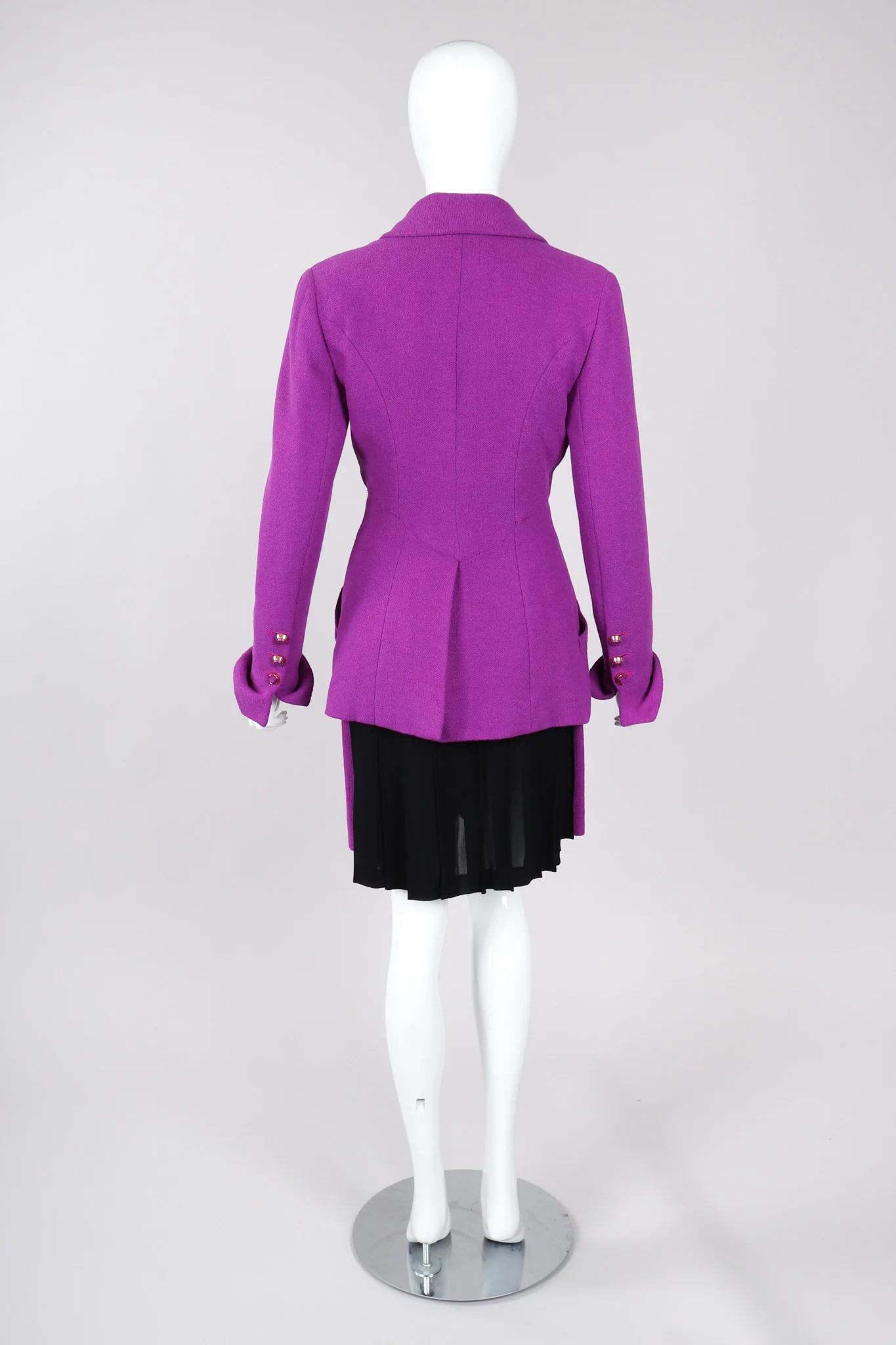 Bouclé Jacket & Pleated Skirt Set - Image 7