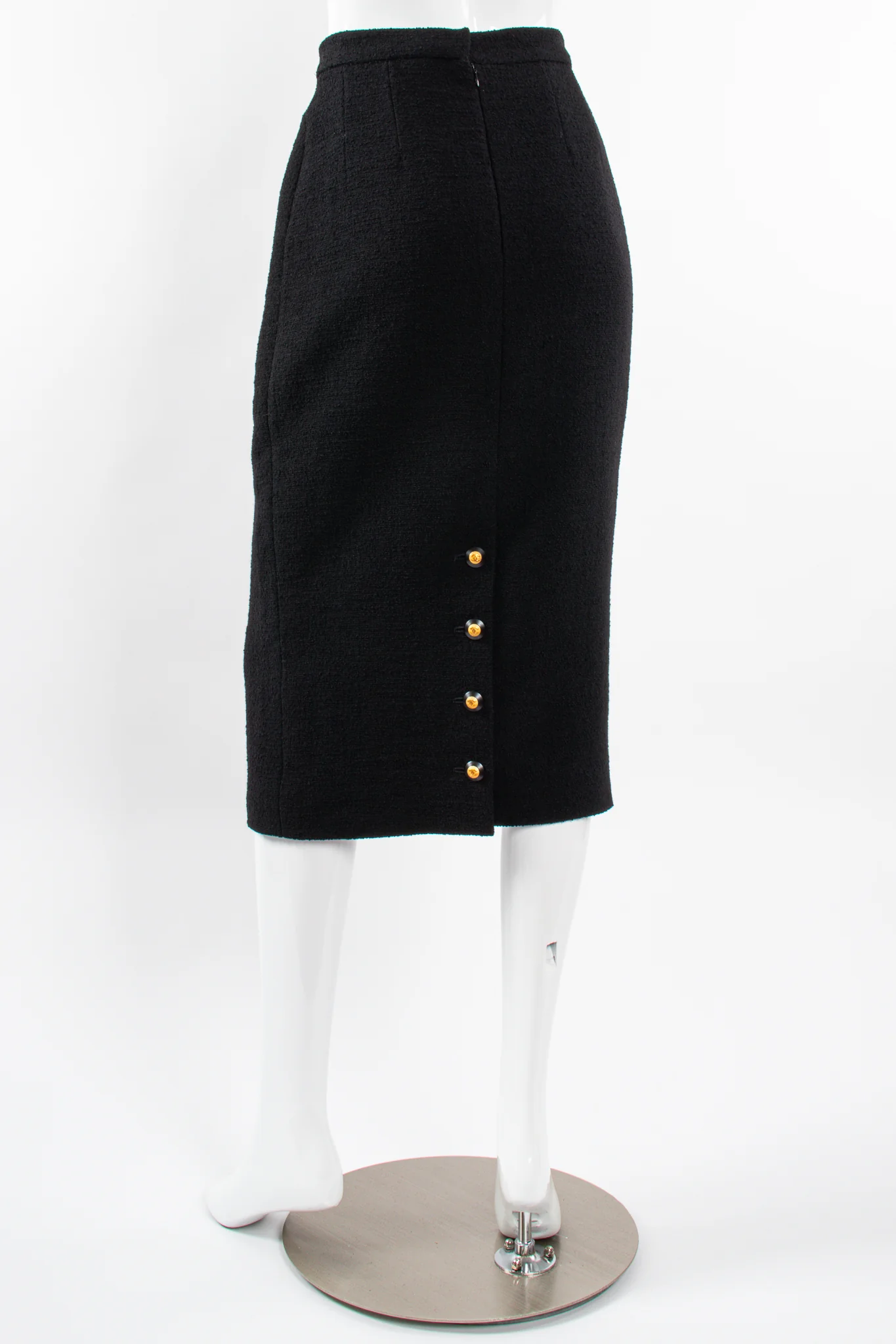 1993 A/W Bouclé Midi Pencil Skirt - Image 8