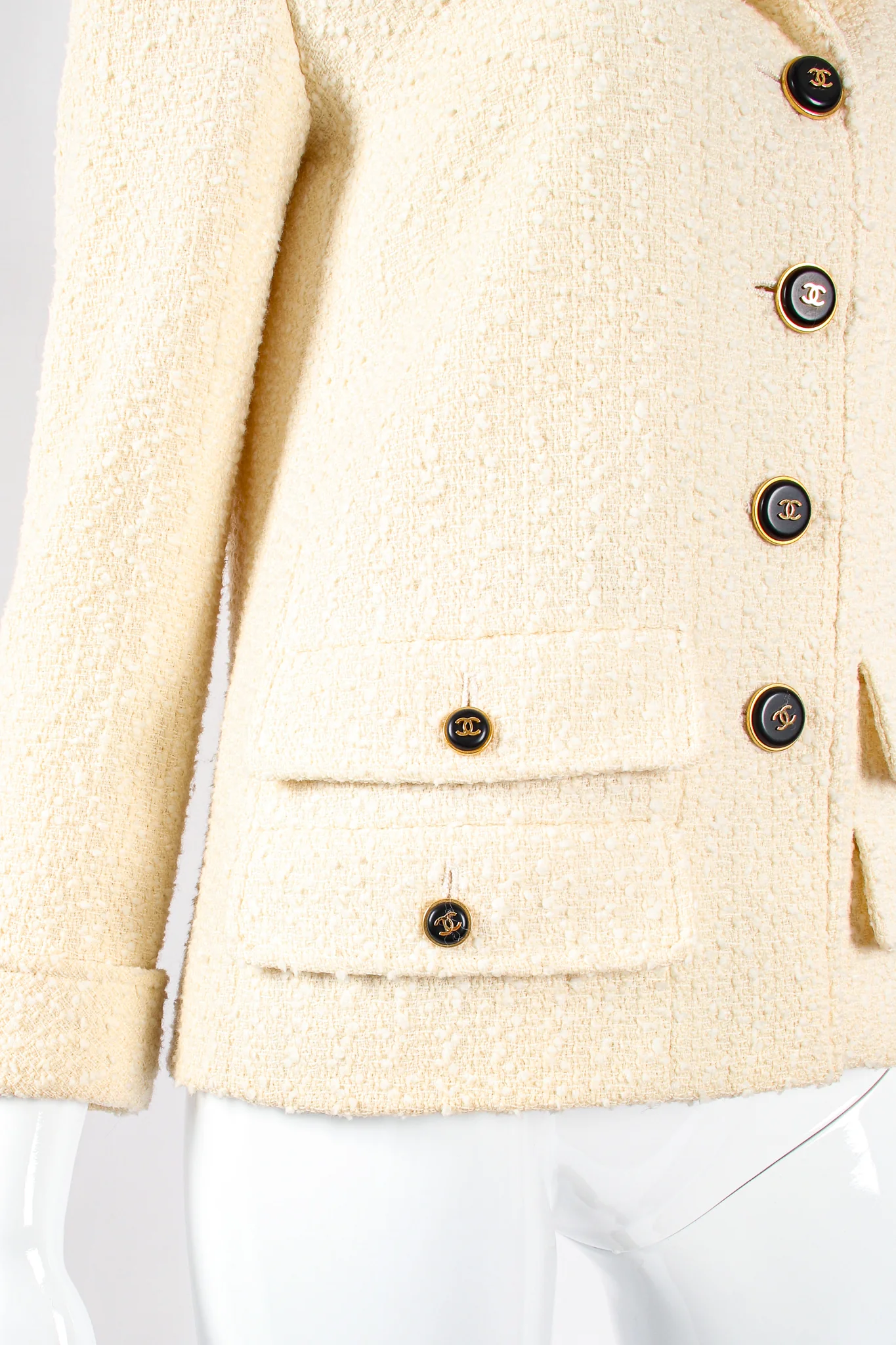 1995 A/W Bouclé Tweed Double Pocket Jacket - Image 15