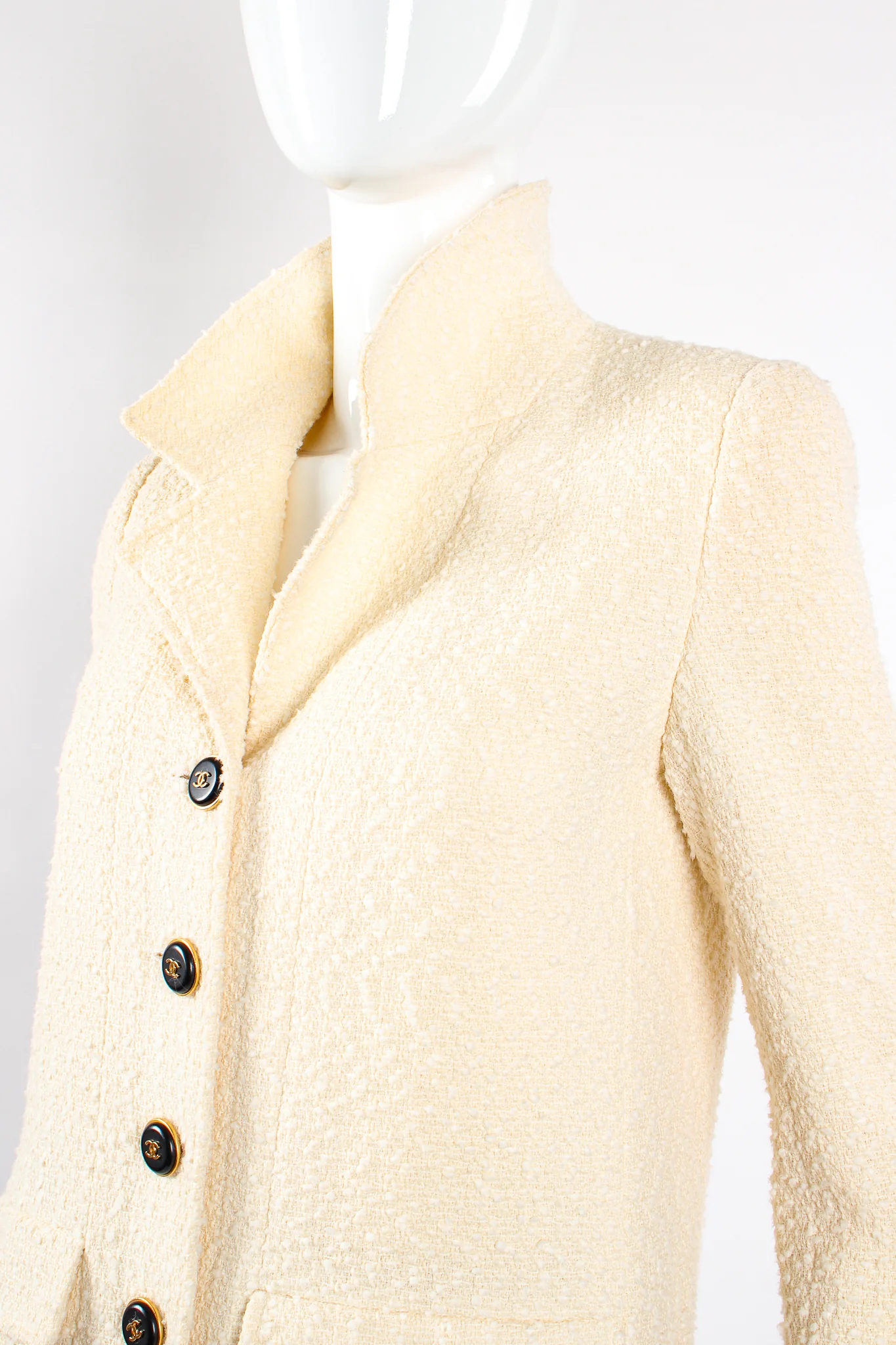 1995 A/W Bouclé Tweed Double Pocket Jacket - Image 4