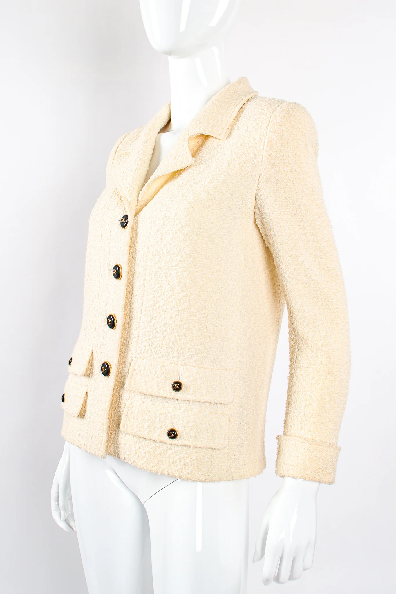 1995 A/W Bouclé Tweed Double Pocket Jacket - Image 5