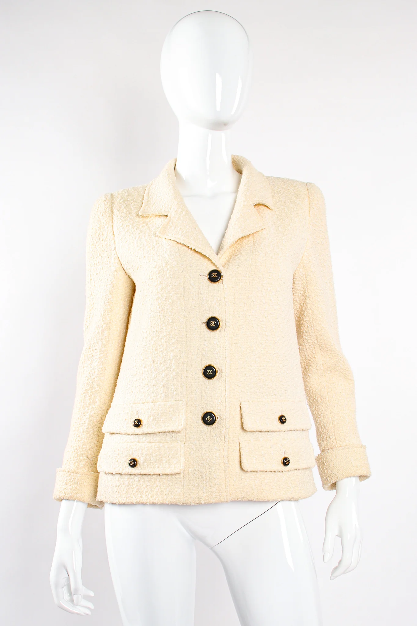 1995 A/W Bouclé Tweed Double Pocket Jacket - Image 8