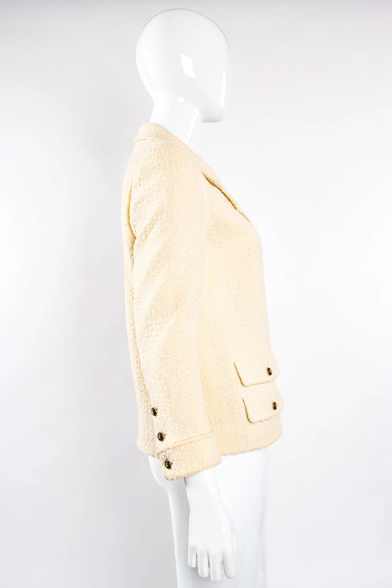 1995 A/W Bouclé Tweed Double Pocket Jacket - Image 9