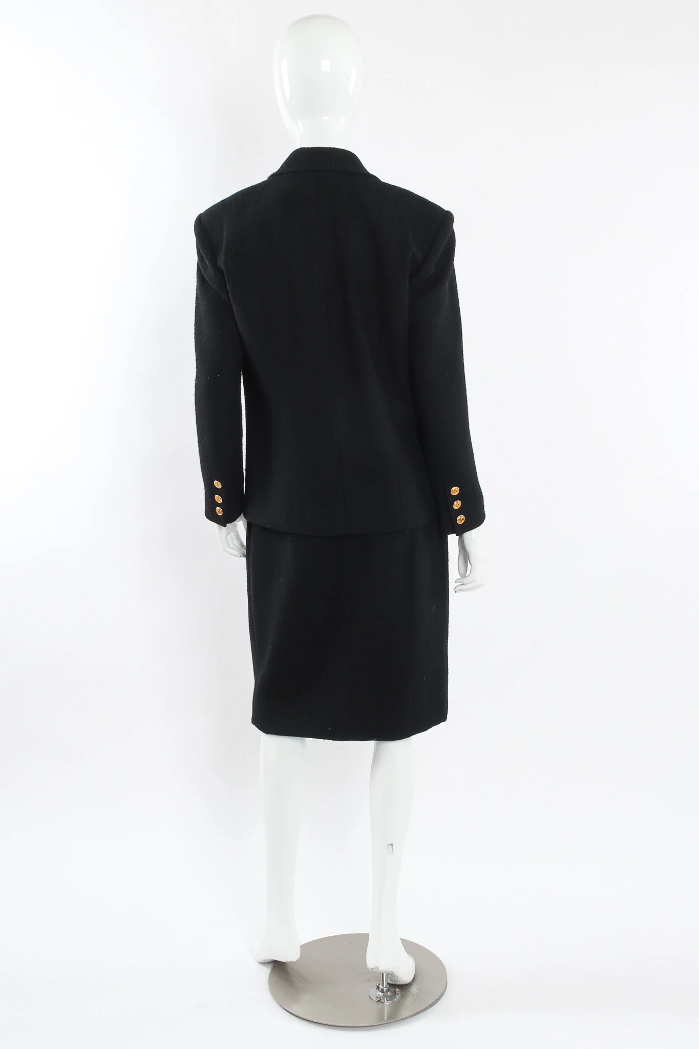 Boucle Wool Jacket & Skirt Set - Image 4