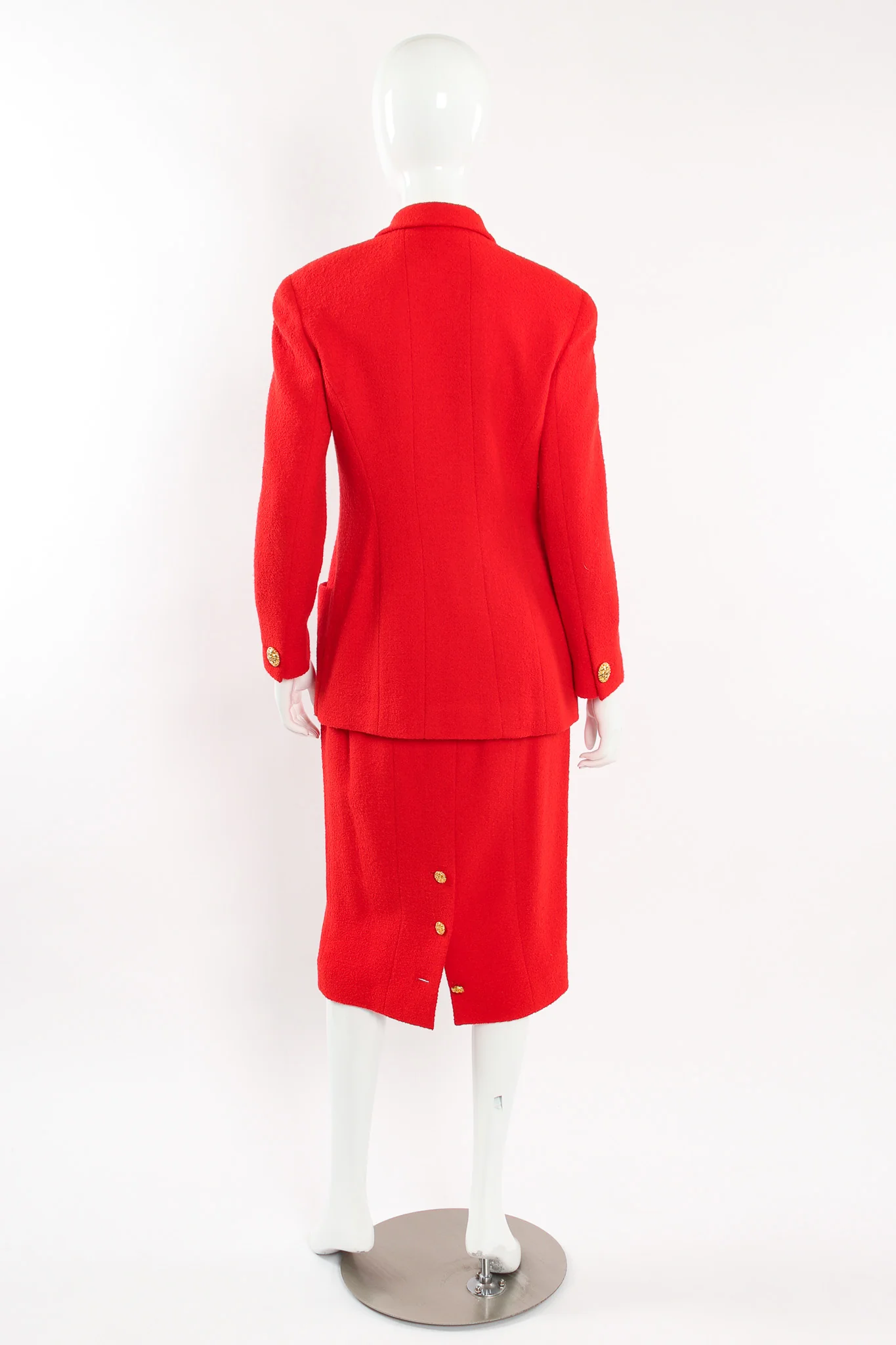 Boucle Wool Jacket & Skirt Set - Image 4